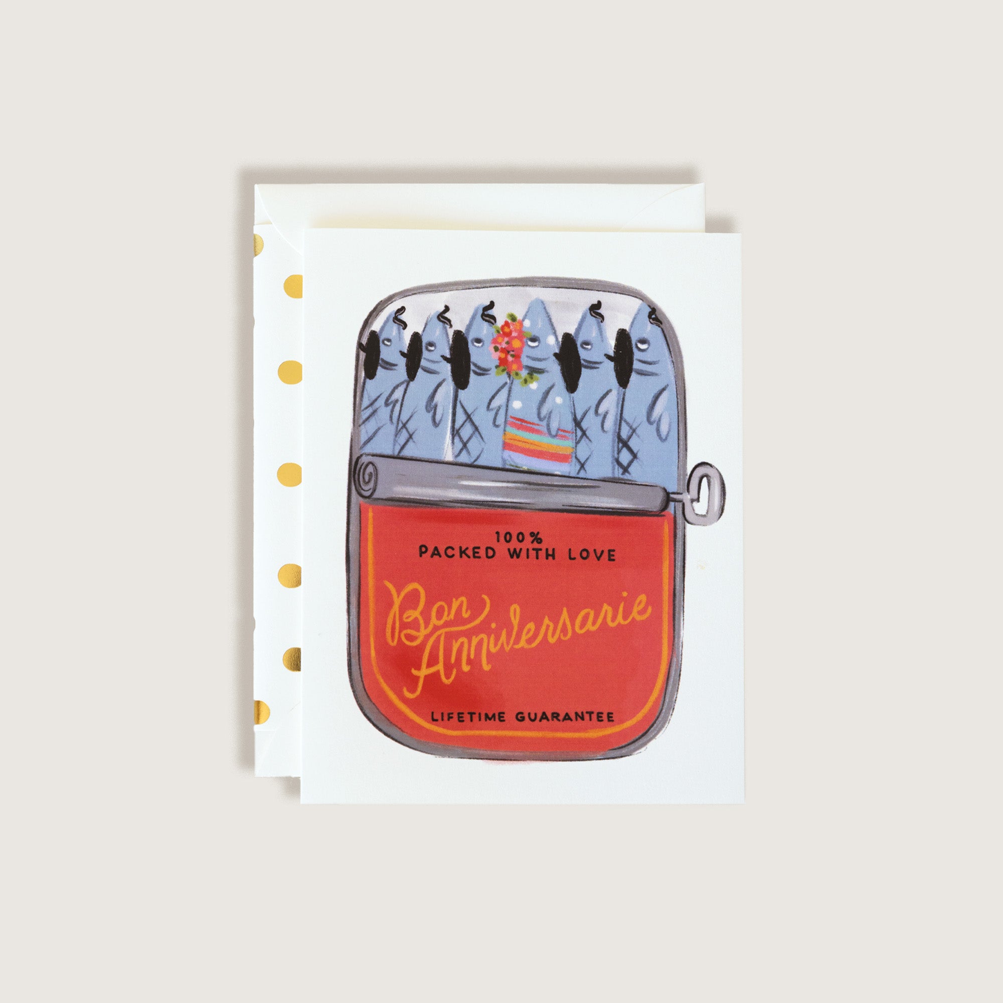 Packed with Love Sardines Card