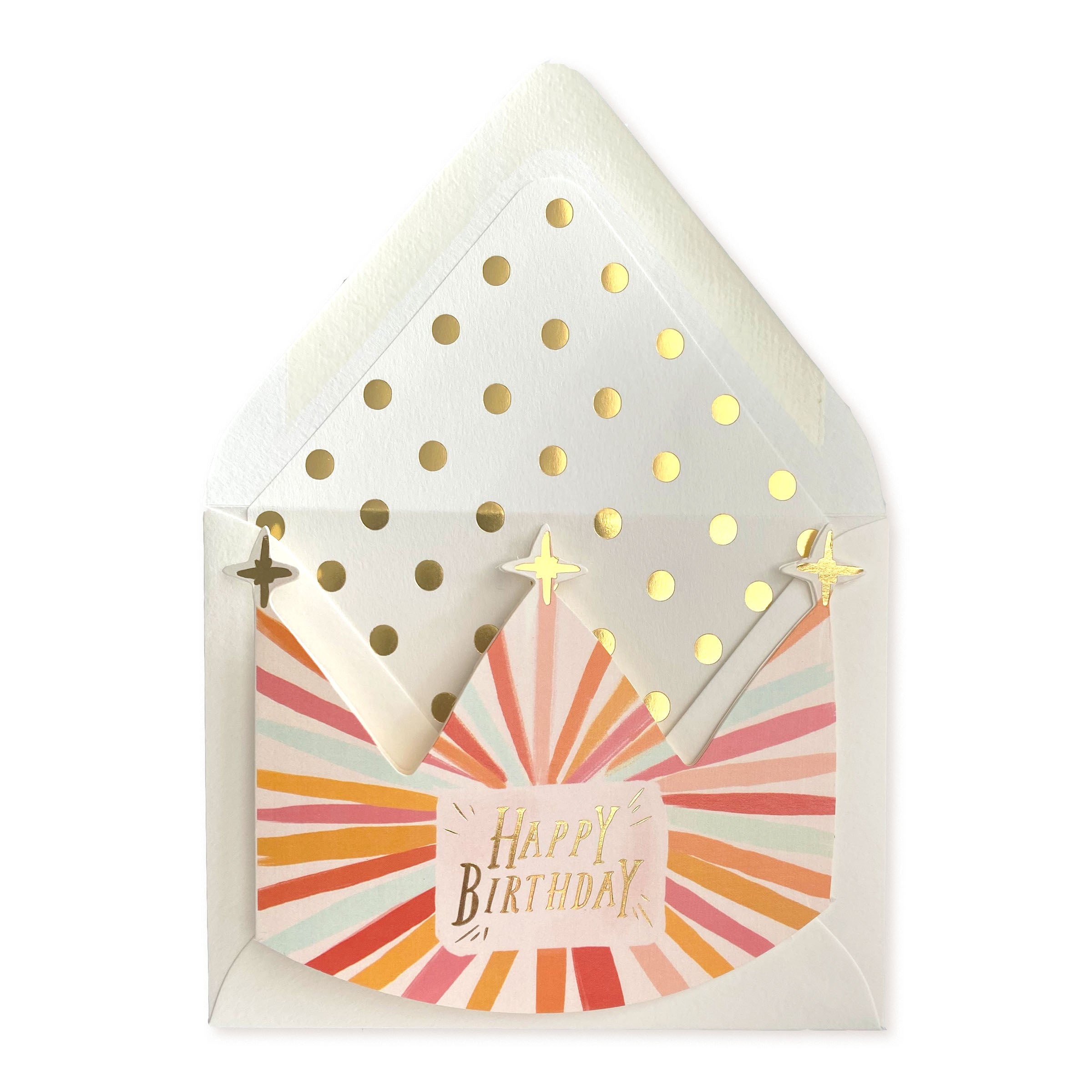 Birthday Crown Gold Happy Birthday Card