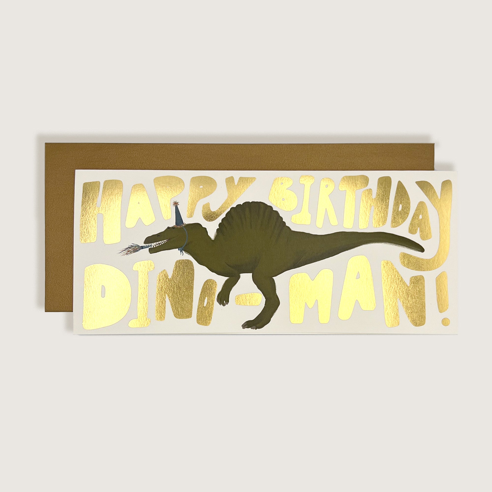 Dino Man Birthday Card