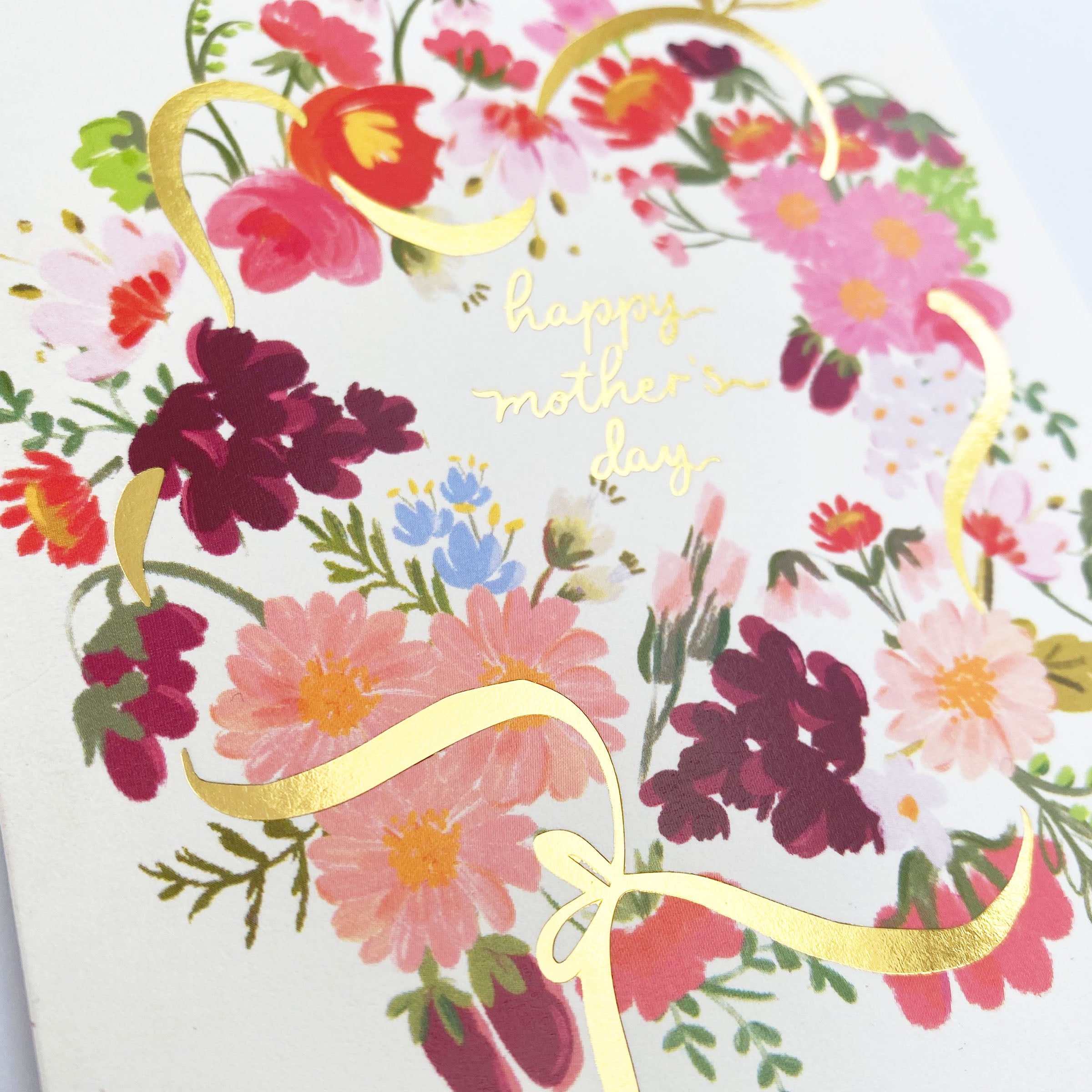 Happy Mother's Day Wreath Greeting Card