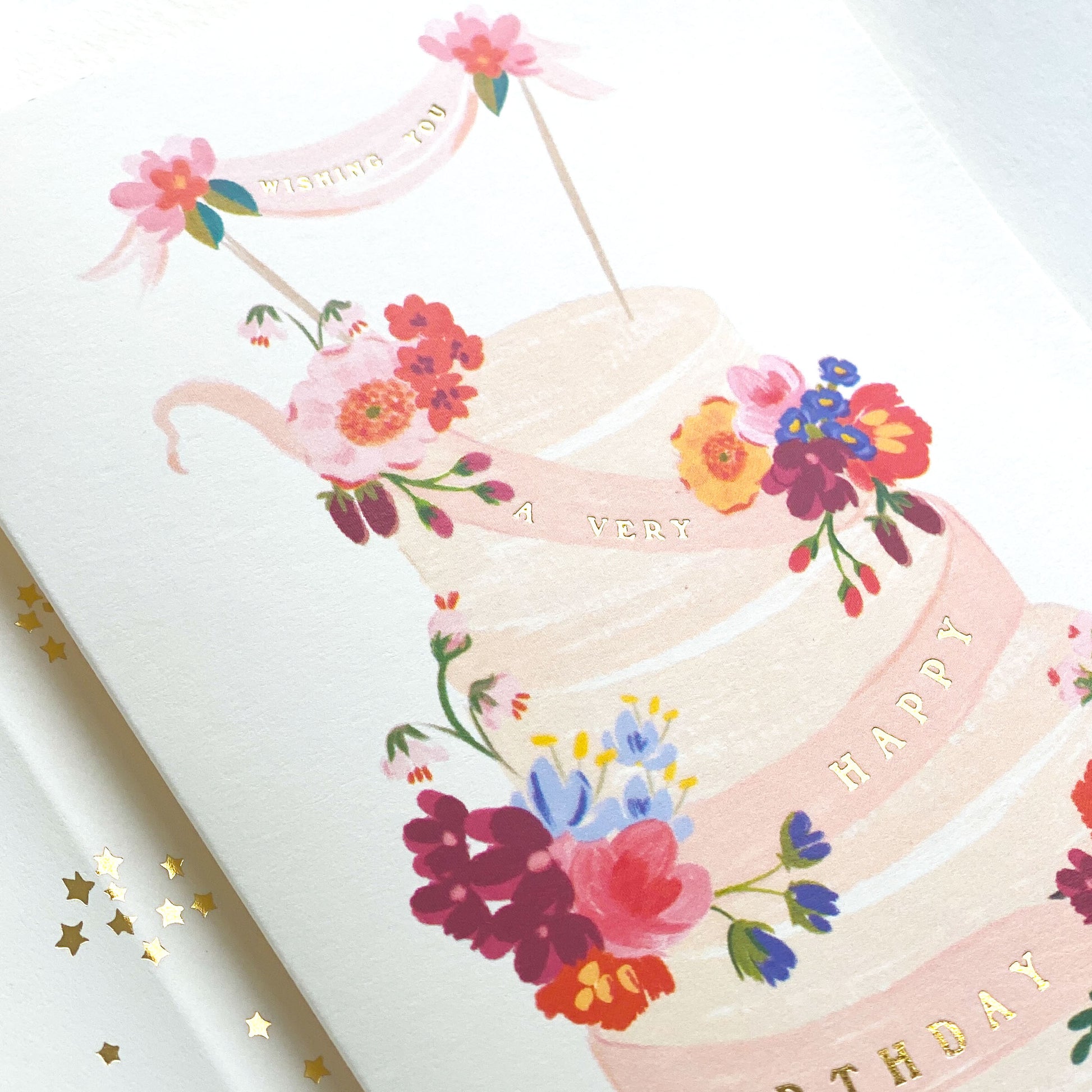 Wishing You a Happy Birthday Cake Card