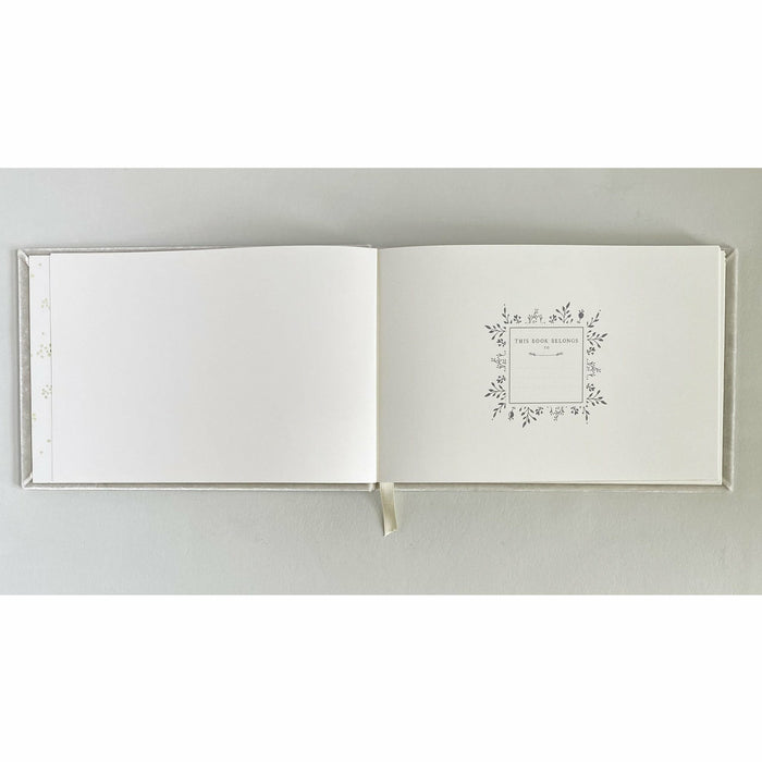Wedding Celebration Silk Velvet Guestbook - The First Snow