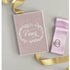 Petite Soft Velvet-Covered Vows Book for Weddings with Ribbon Bookmark - The First Snow