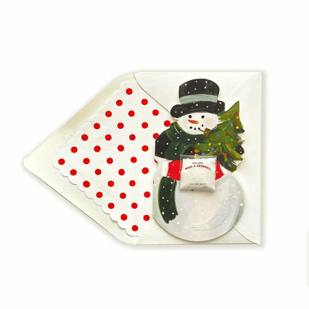 Make Your Own Snowball Snowman Card - The First Snow