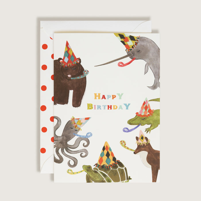 Animal Party Birthday Card