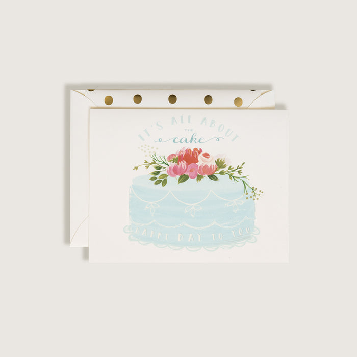 All About The Cake Birthday Card