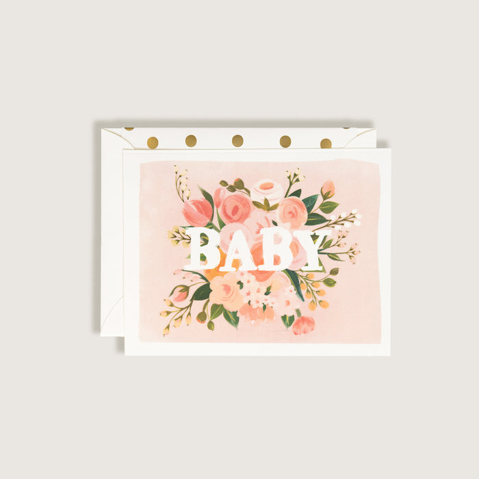 Baby Floral Card