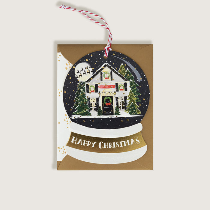 Happy Christmas Snow Globe Card