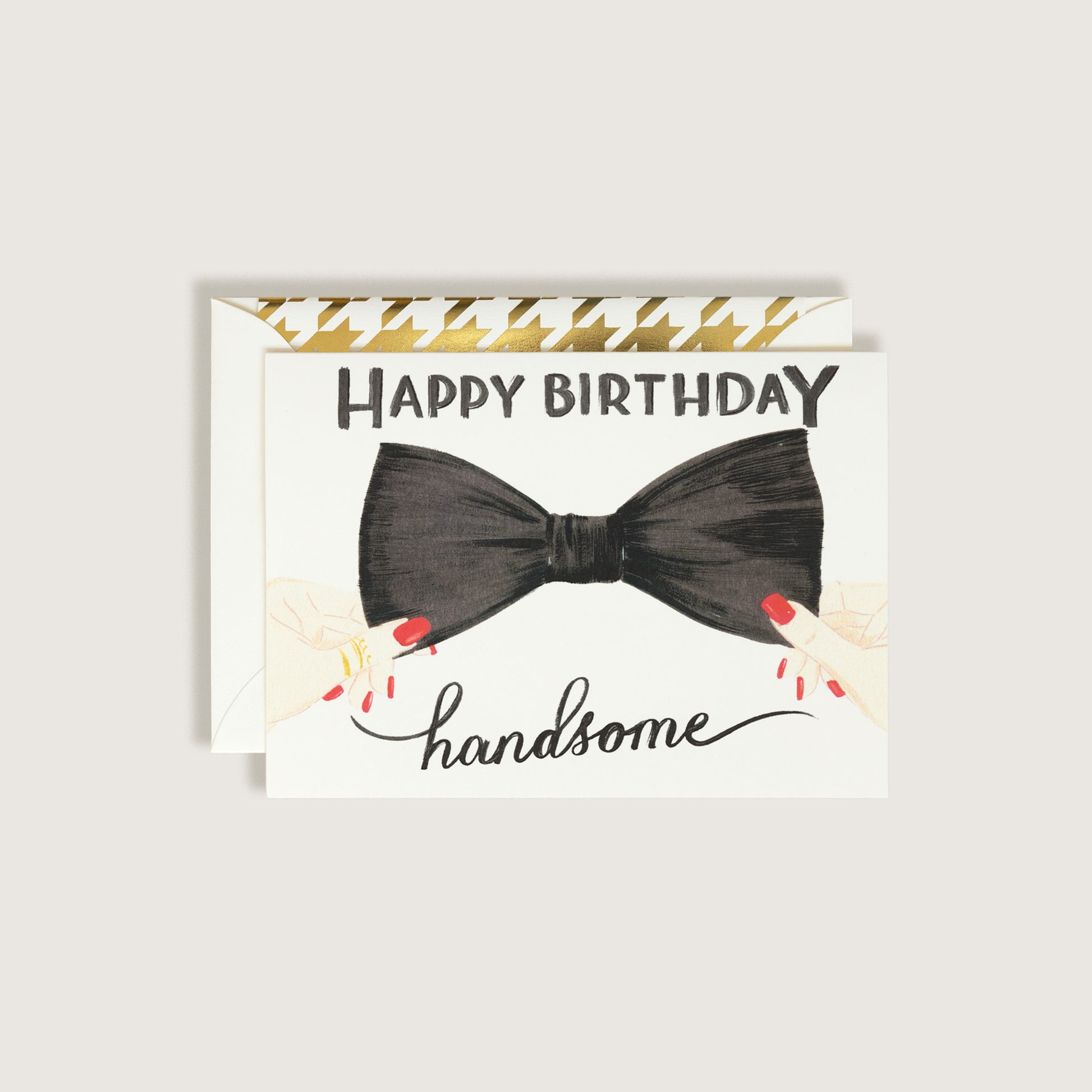 Bow Tie Birthday Greeting Card