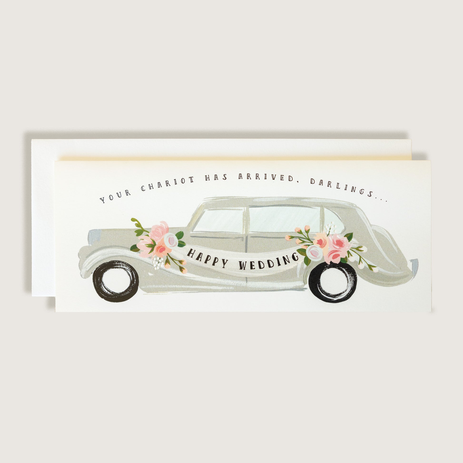 Happy Wedding Chariot Greeting Card