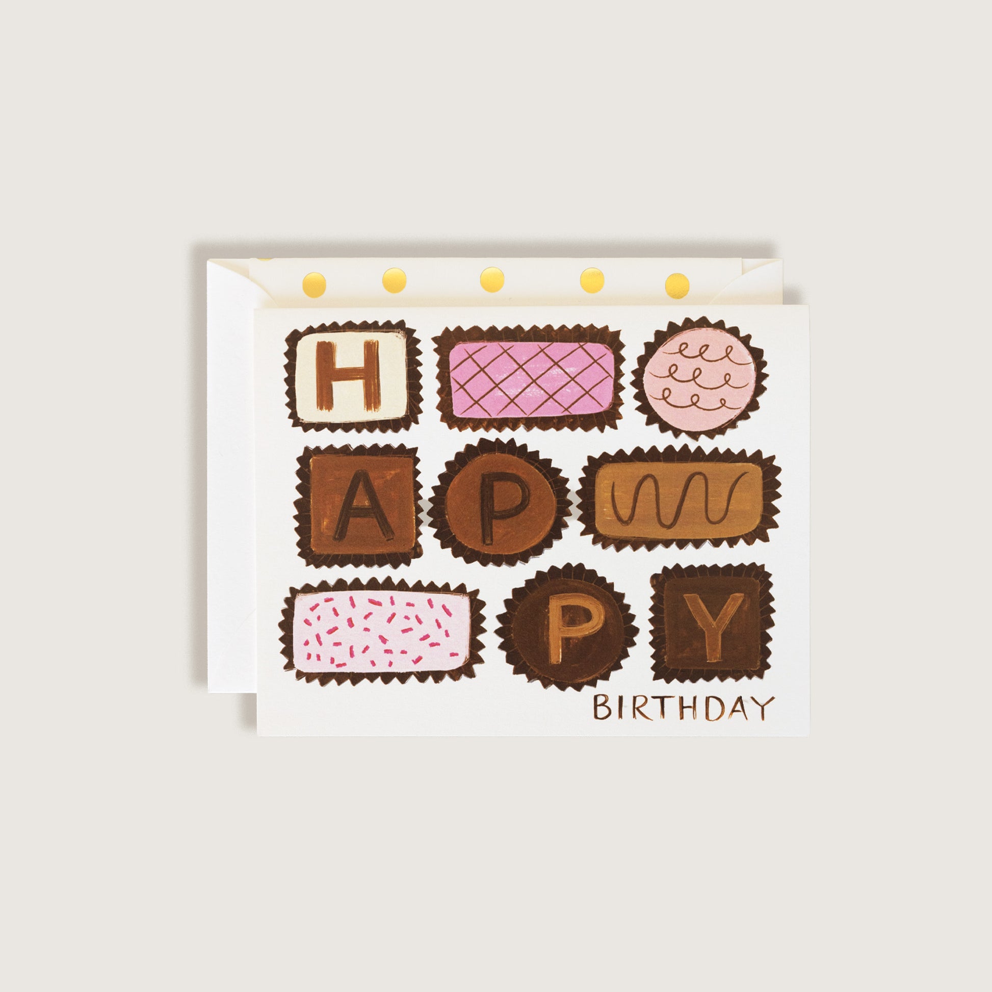 Happy Birthday Chocolates Greeting Card