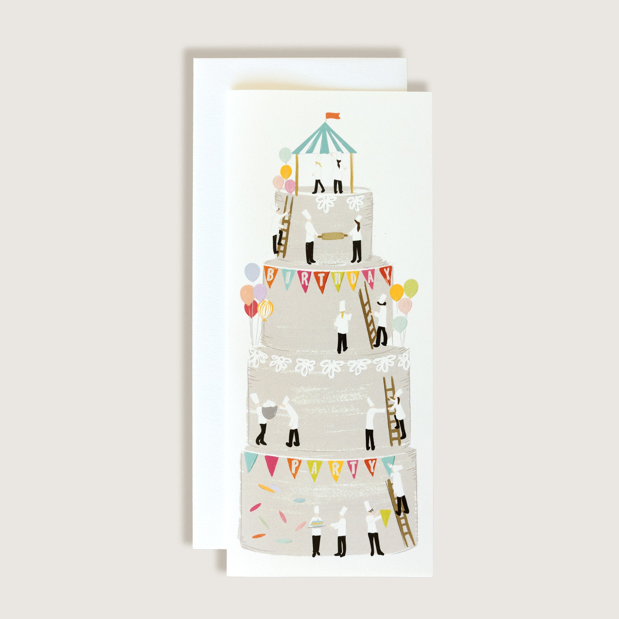 Little Chefs Birthday Cake Greeting Card