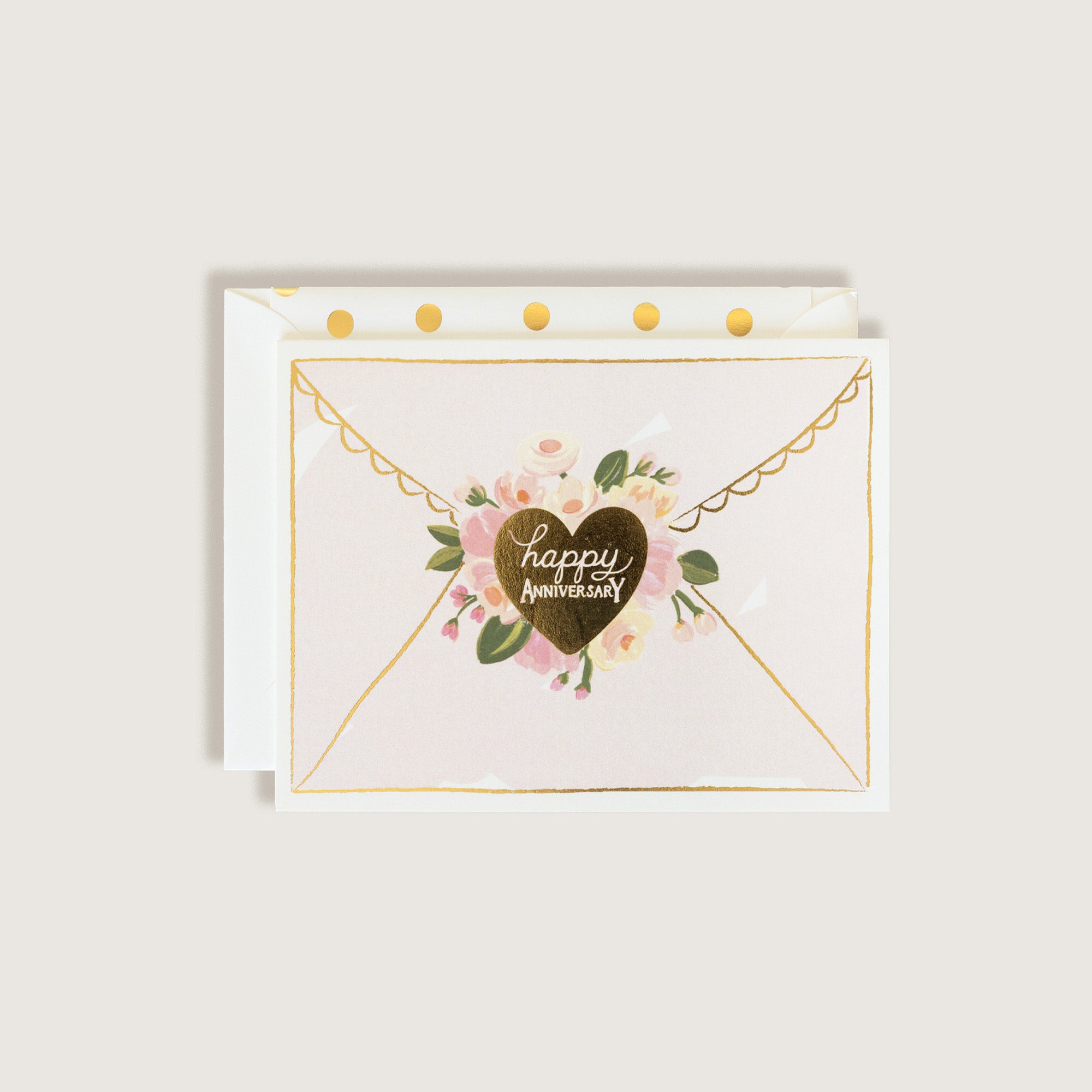 Happy Anniversary Envelope Seal Greeting Card