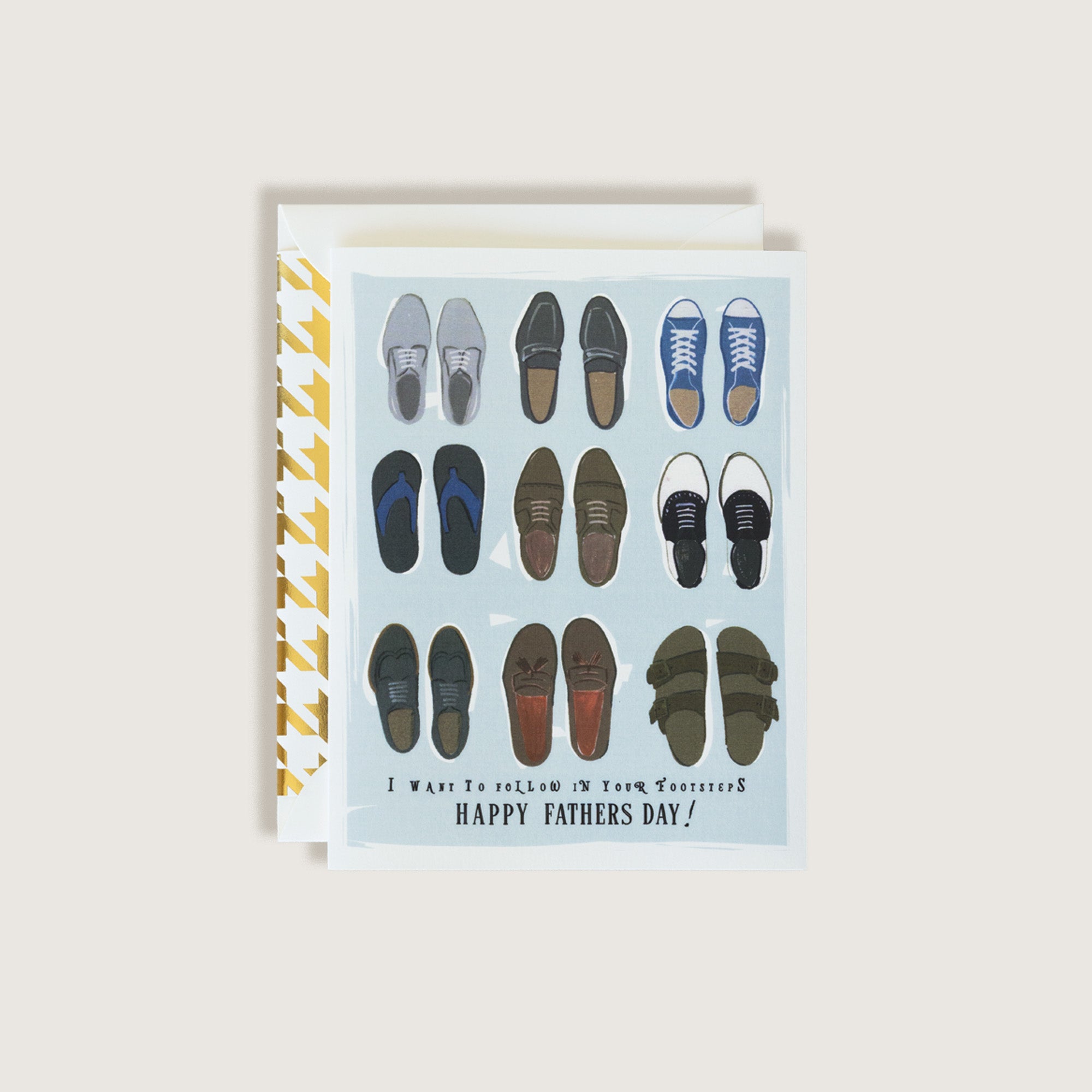 I Want To Follow In Your Footsteps Happy Father's Day Greeting Card