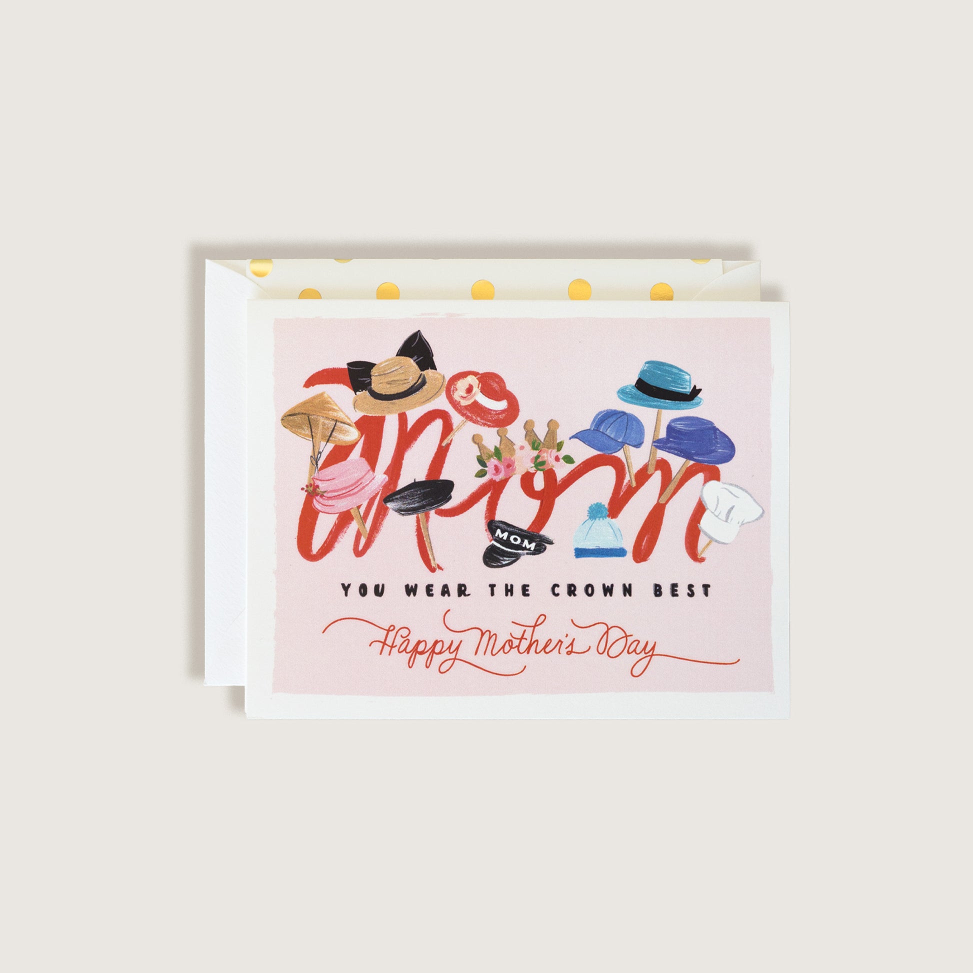 Happy Mother's Day Hats Greeting Card