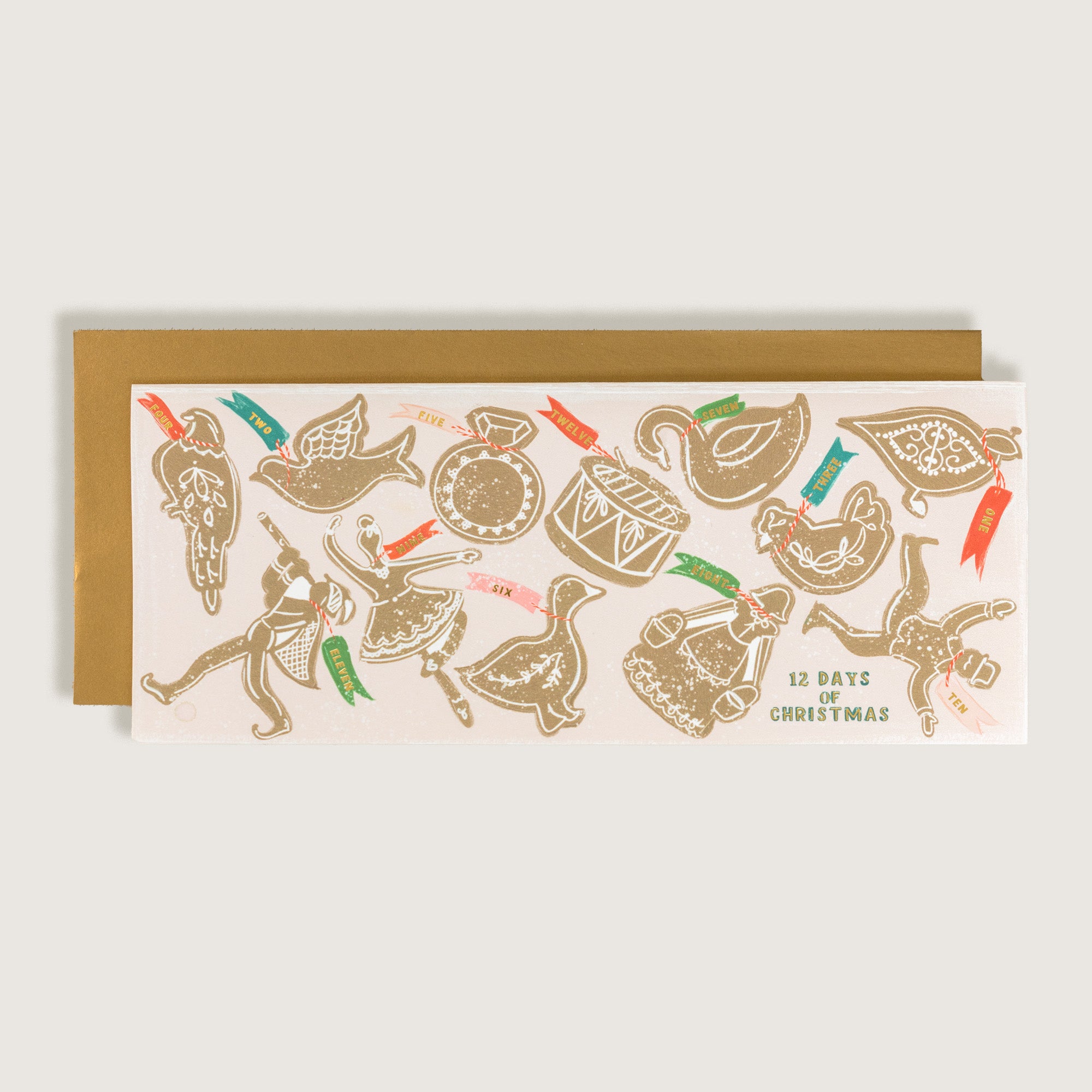 12 Days of Christmas Cookies Greeting Card