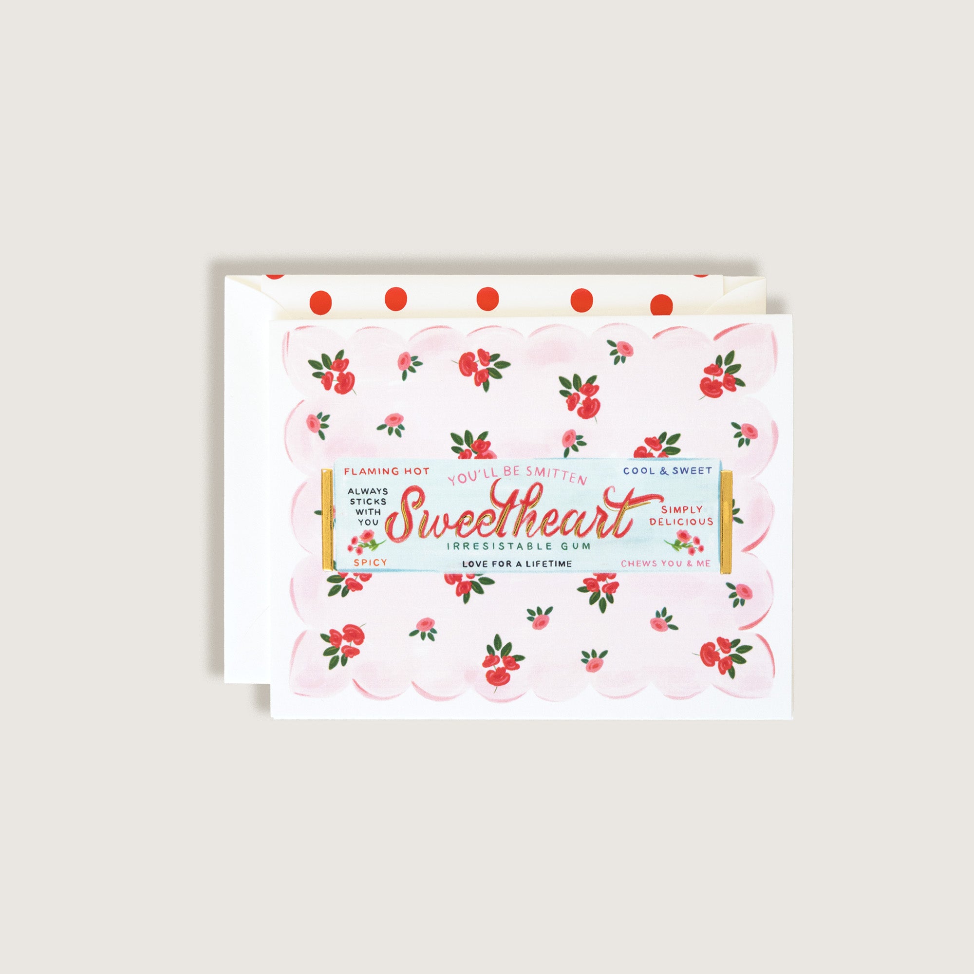 Sweetheart Gum Greeting Card