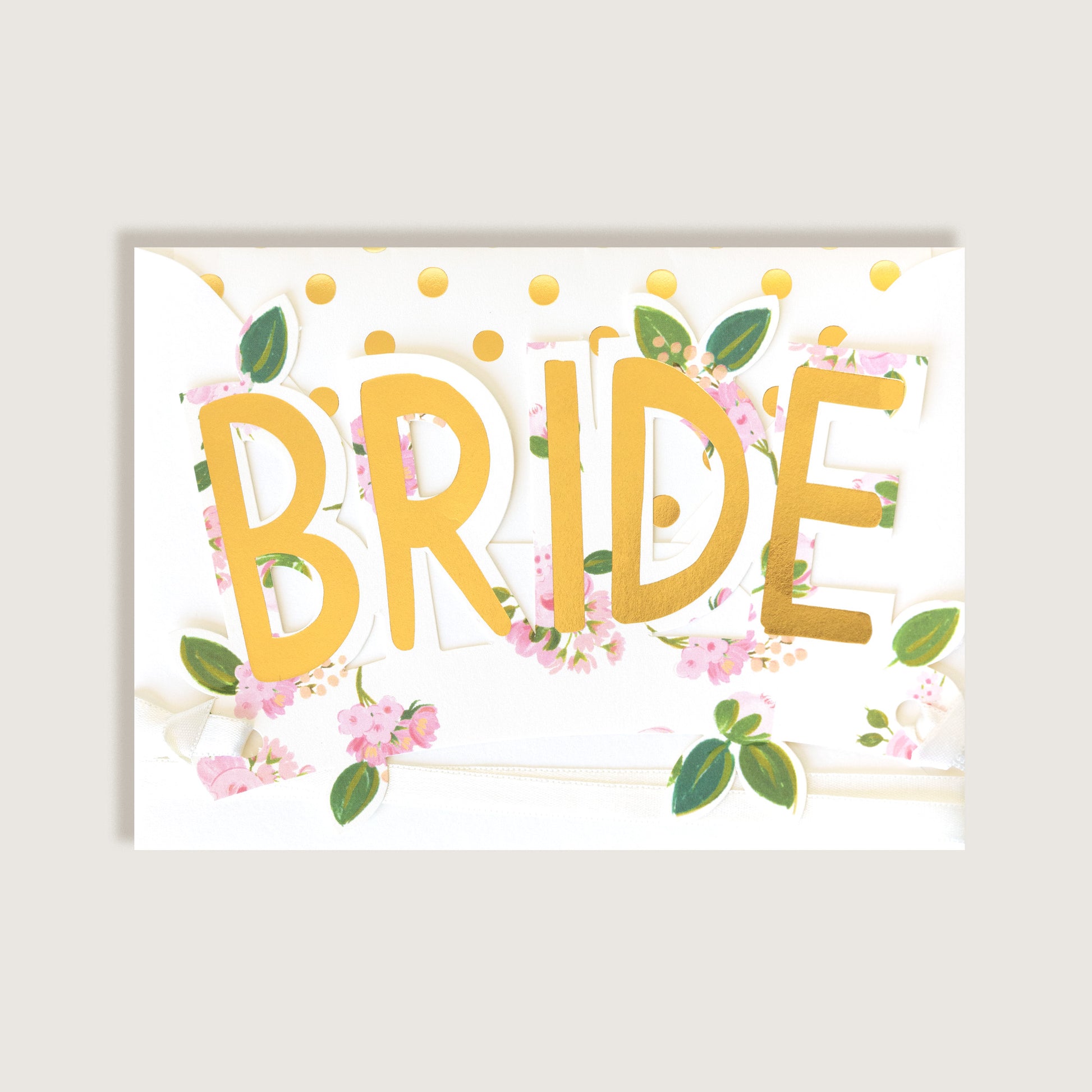 Bride Paper Crown Card