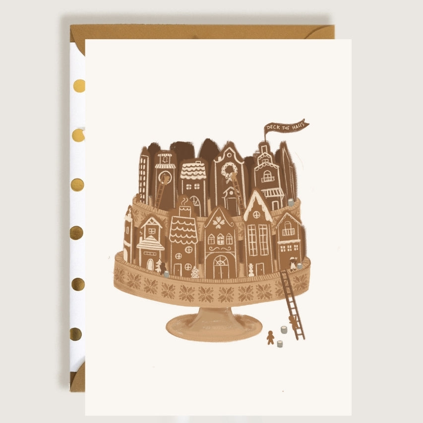 Gingerbread Biscoff Cake Greeting Card