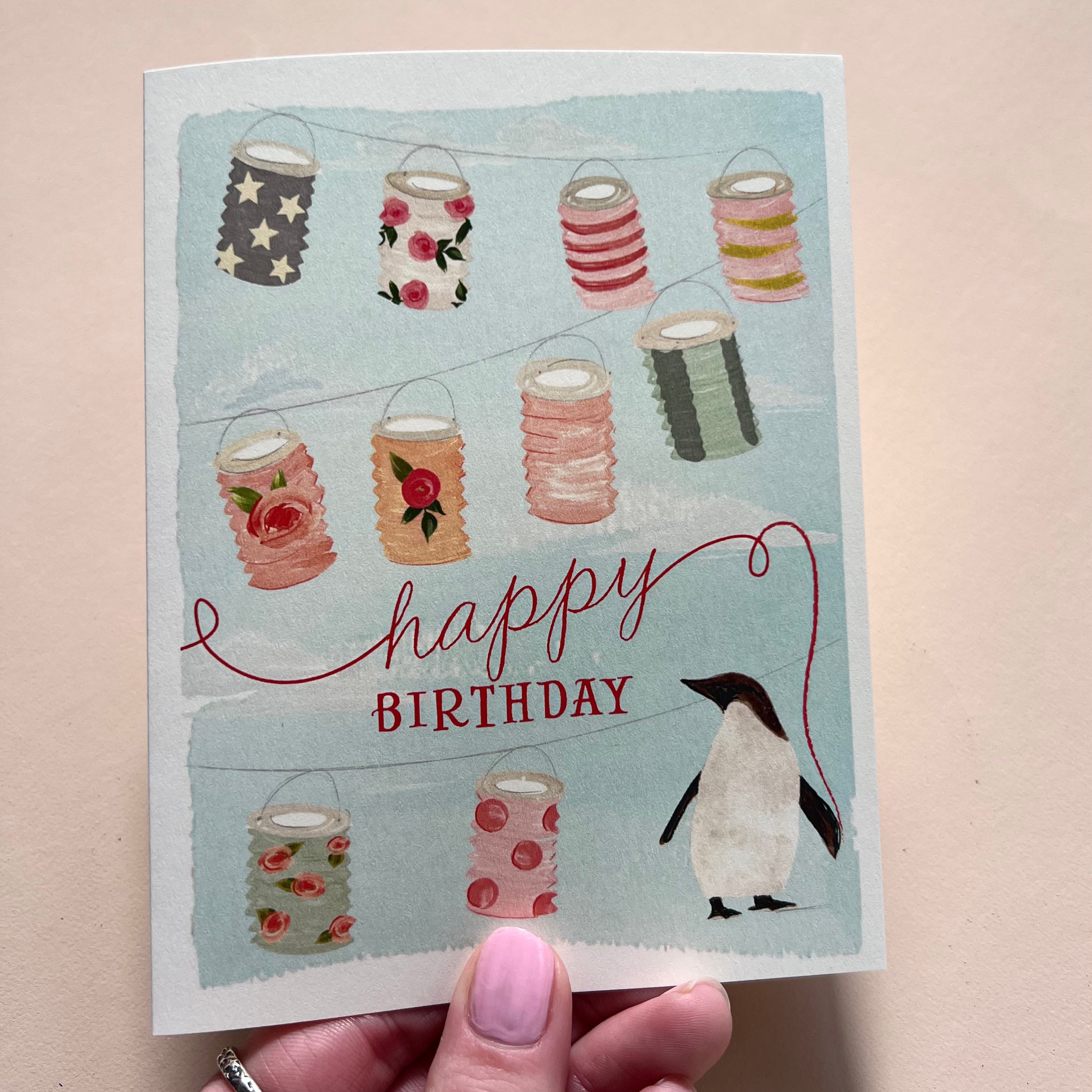 Happy Birthday Penguin Card