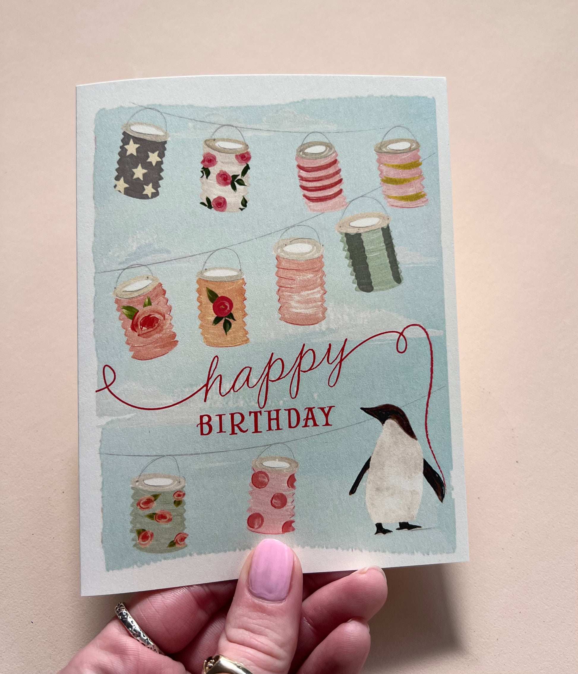 Happy Birthday Penguin Card