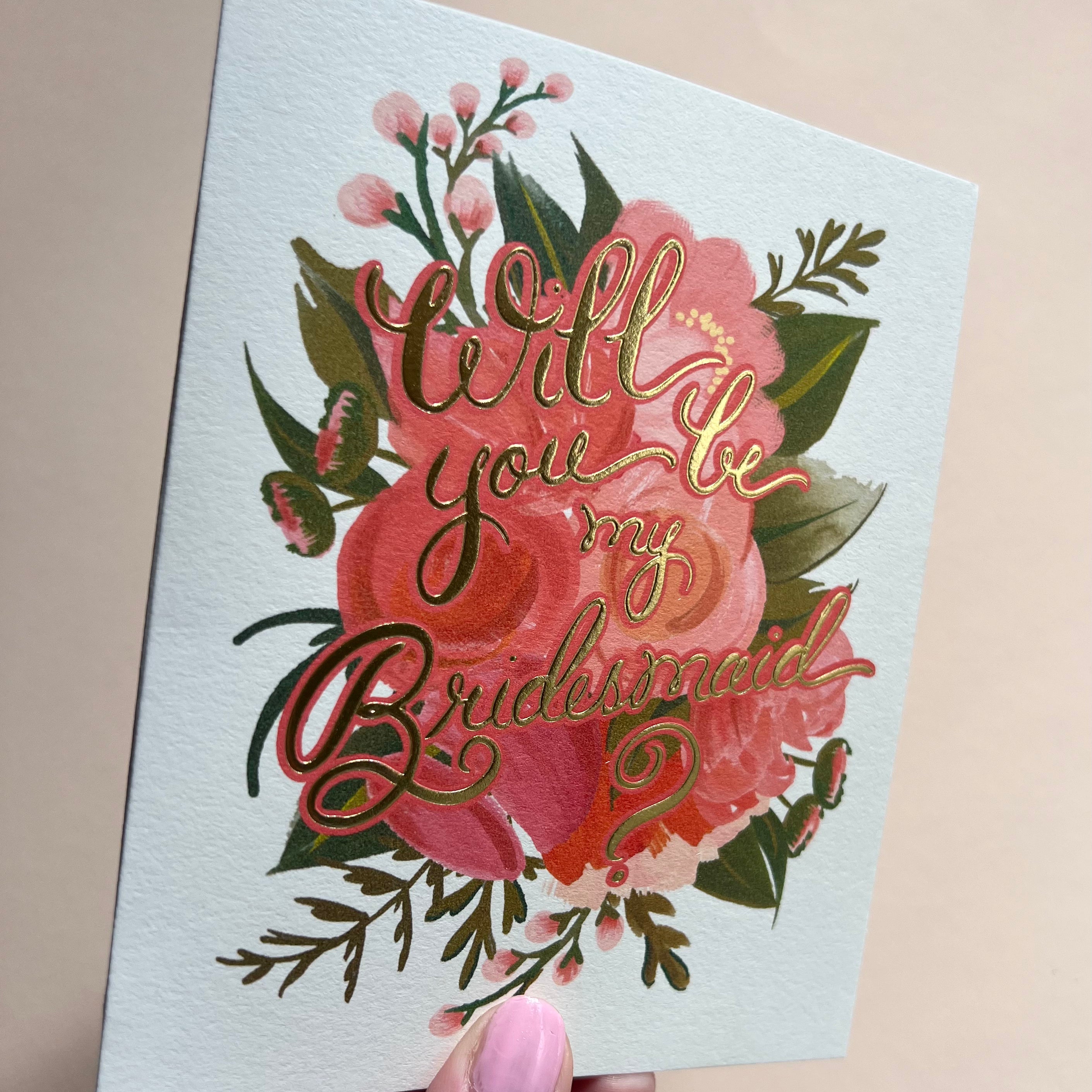 Bridesmaid Card