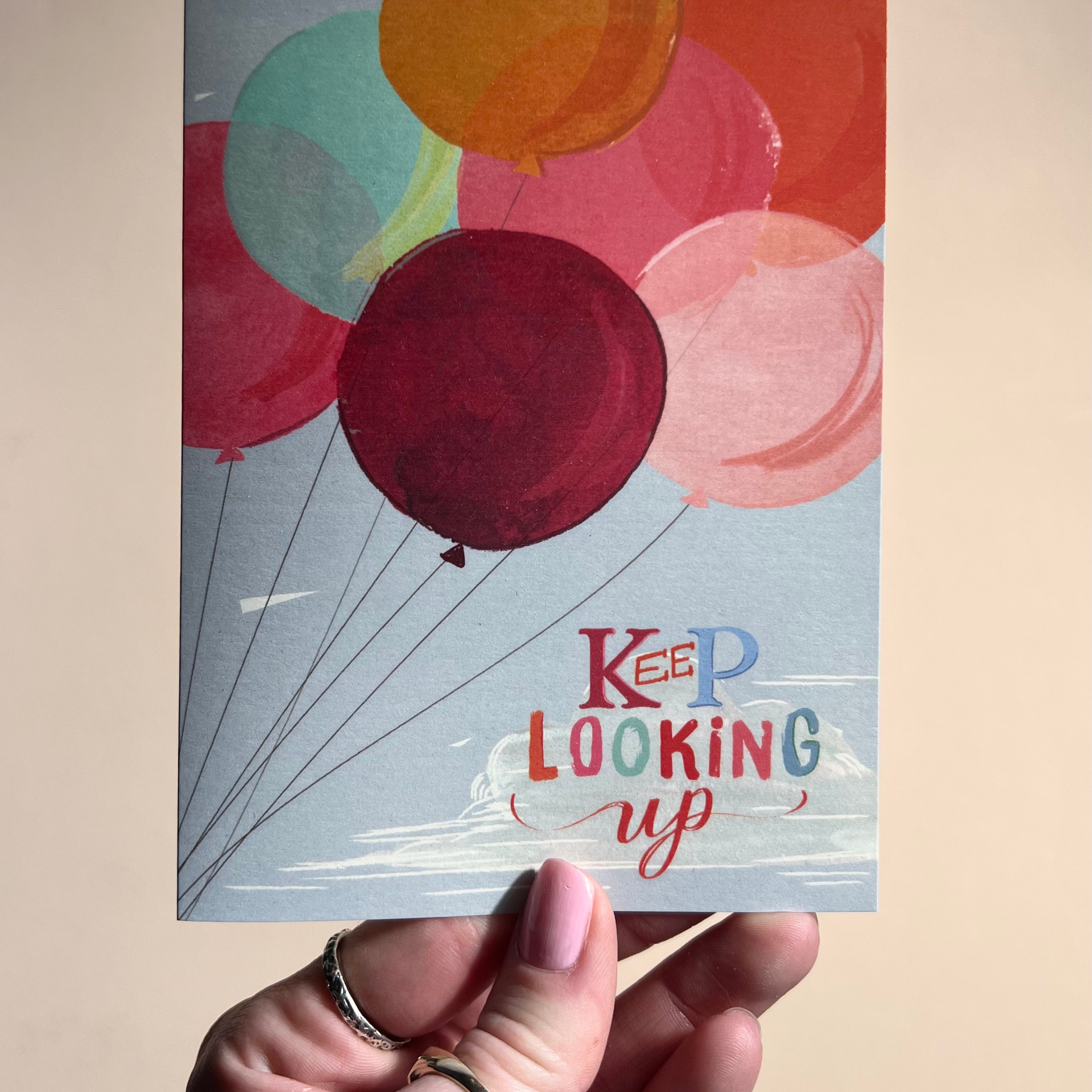 Keep Looking Up Card