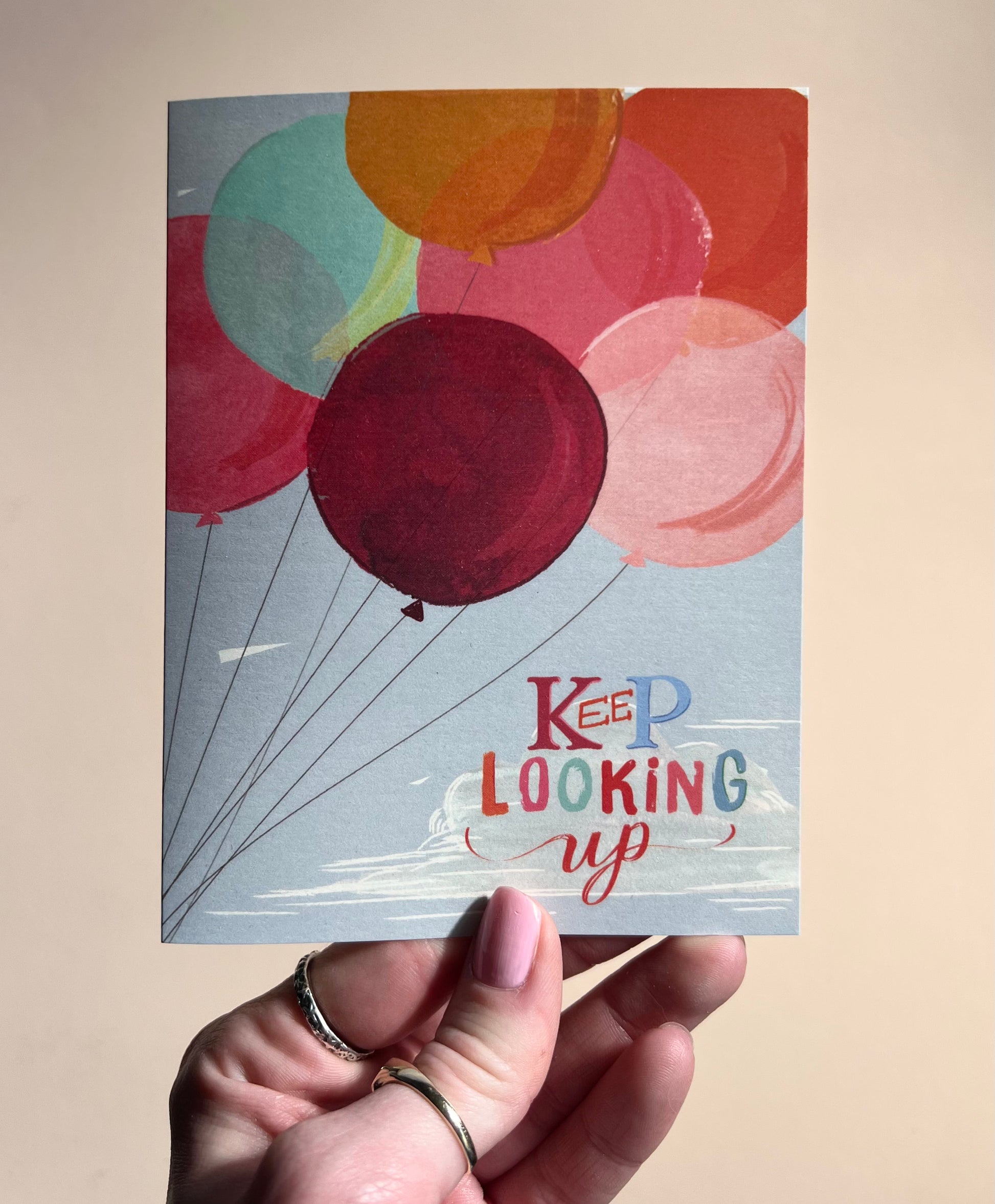 Keep Looking Up Card