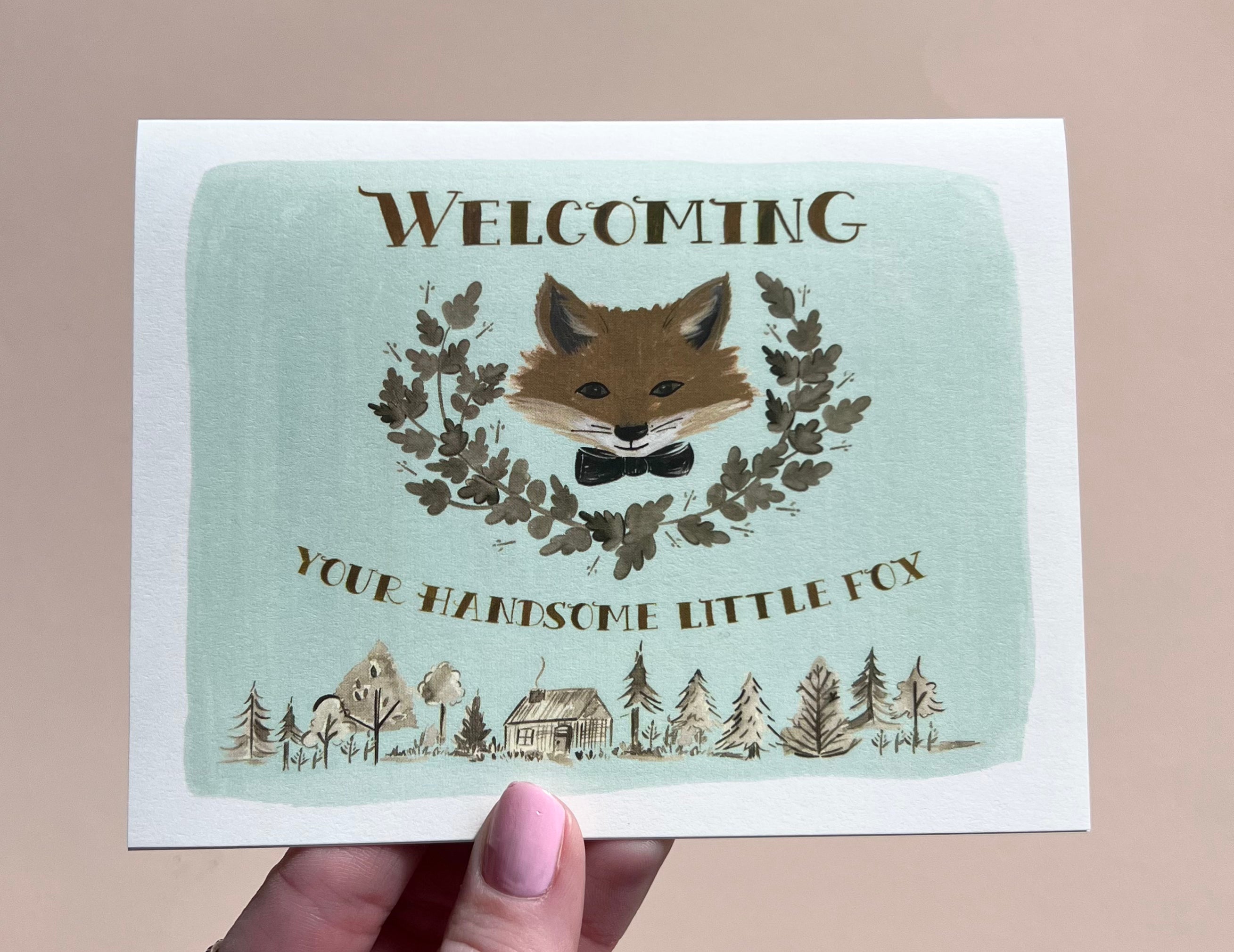 Welcome Little Fox Card