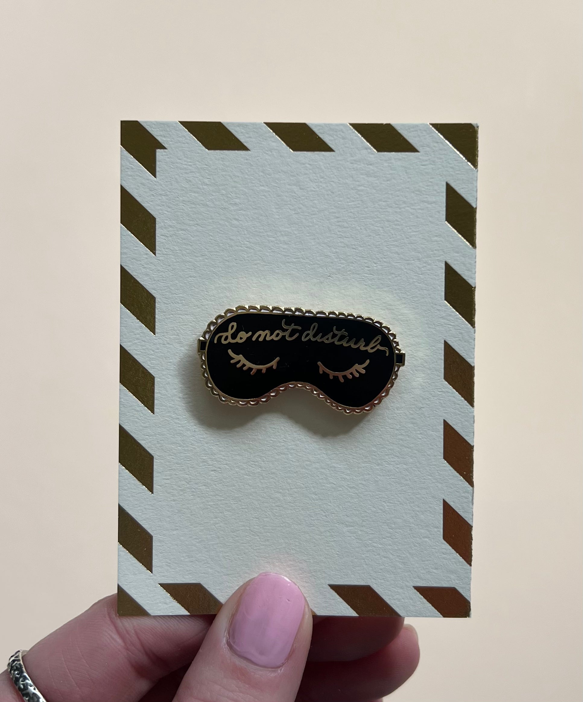 Sleep Mask Enamel Pin