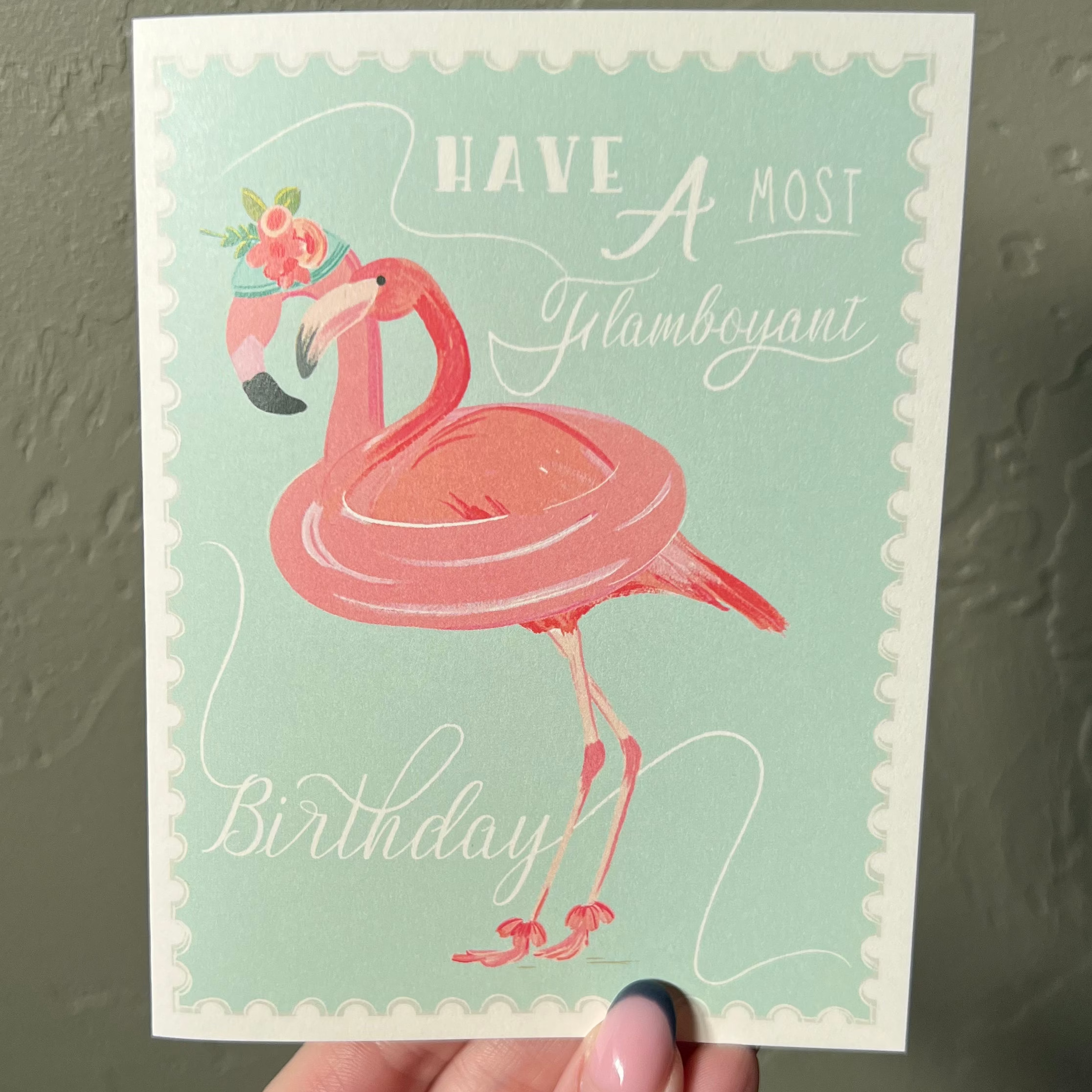 Flamboyant Birthday Card