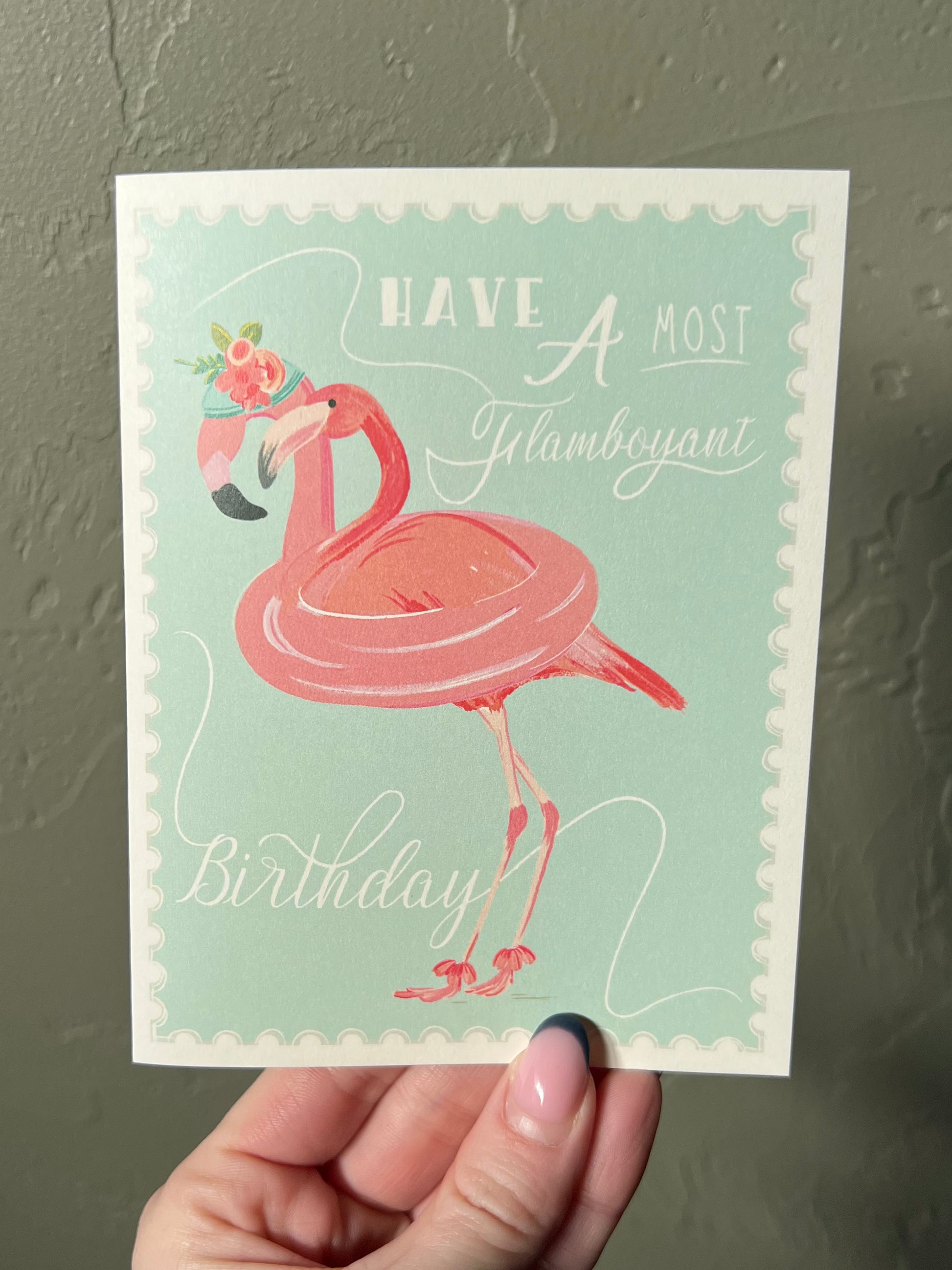 Flamboyant Birthday Card