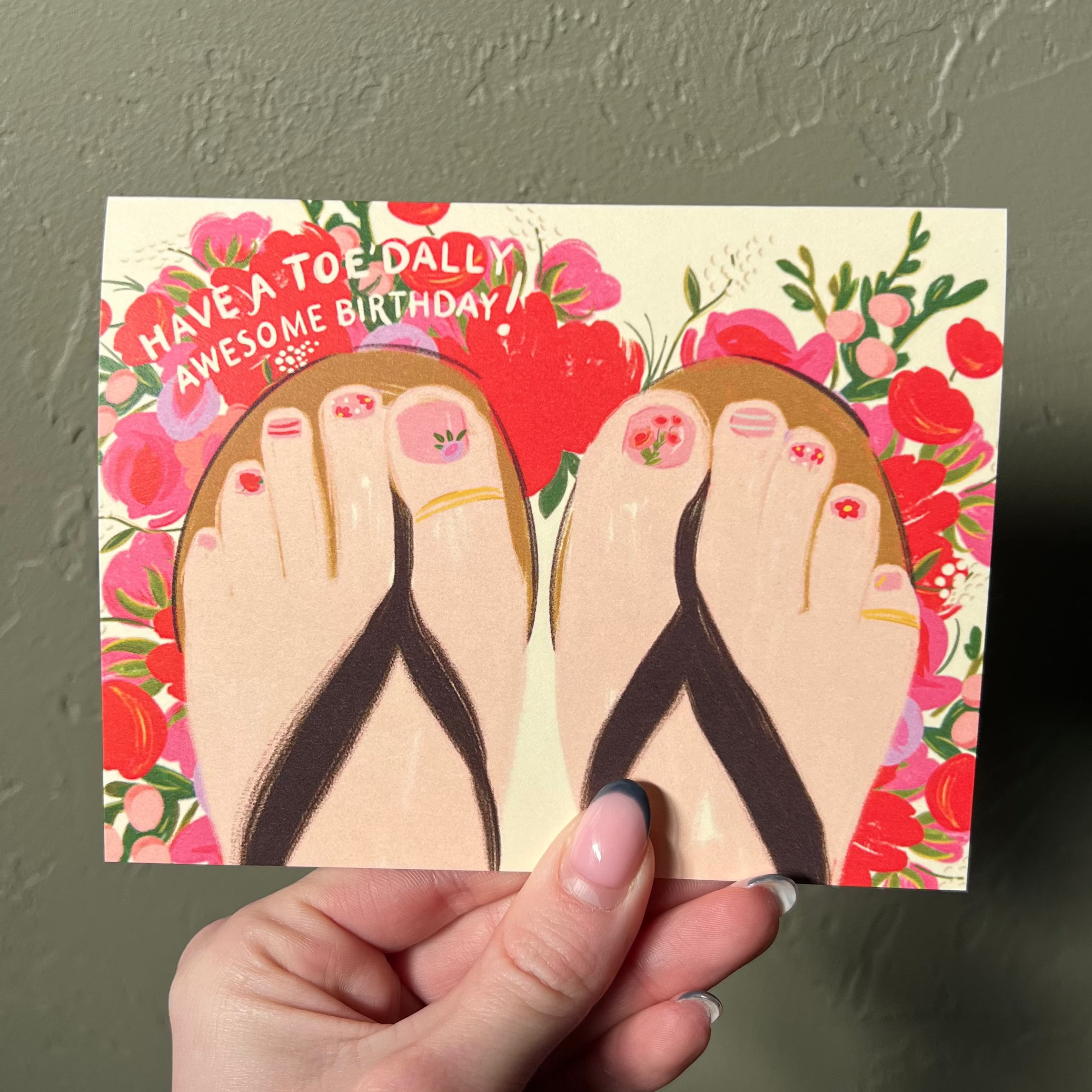 Toe'dally Awesome Birthday Card