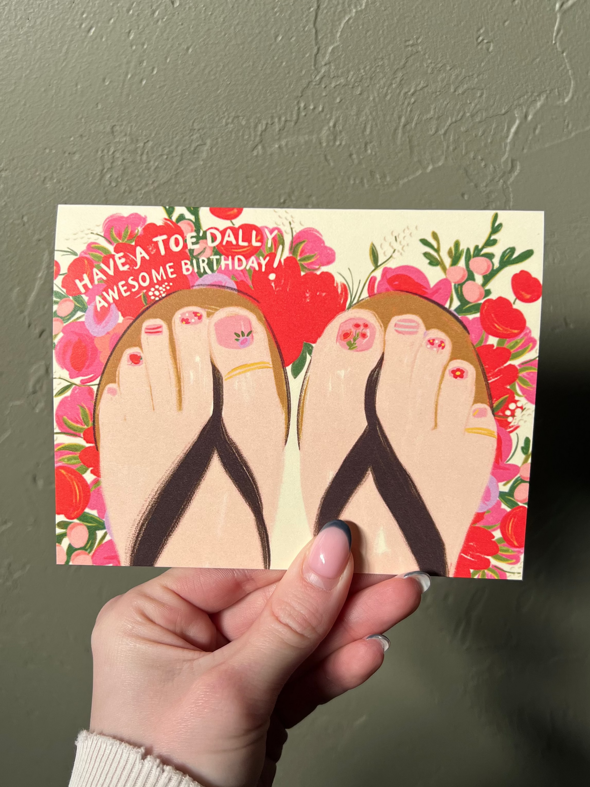 Toe'dally Awesome Birthday Card