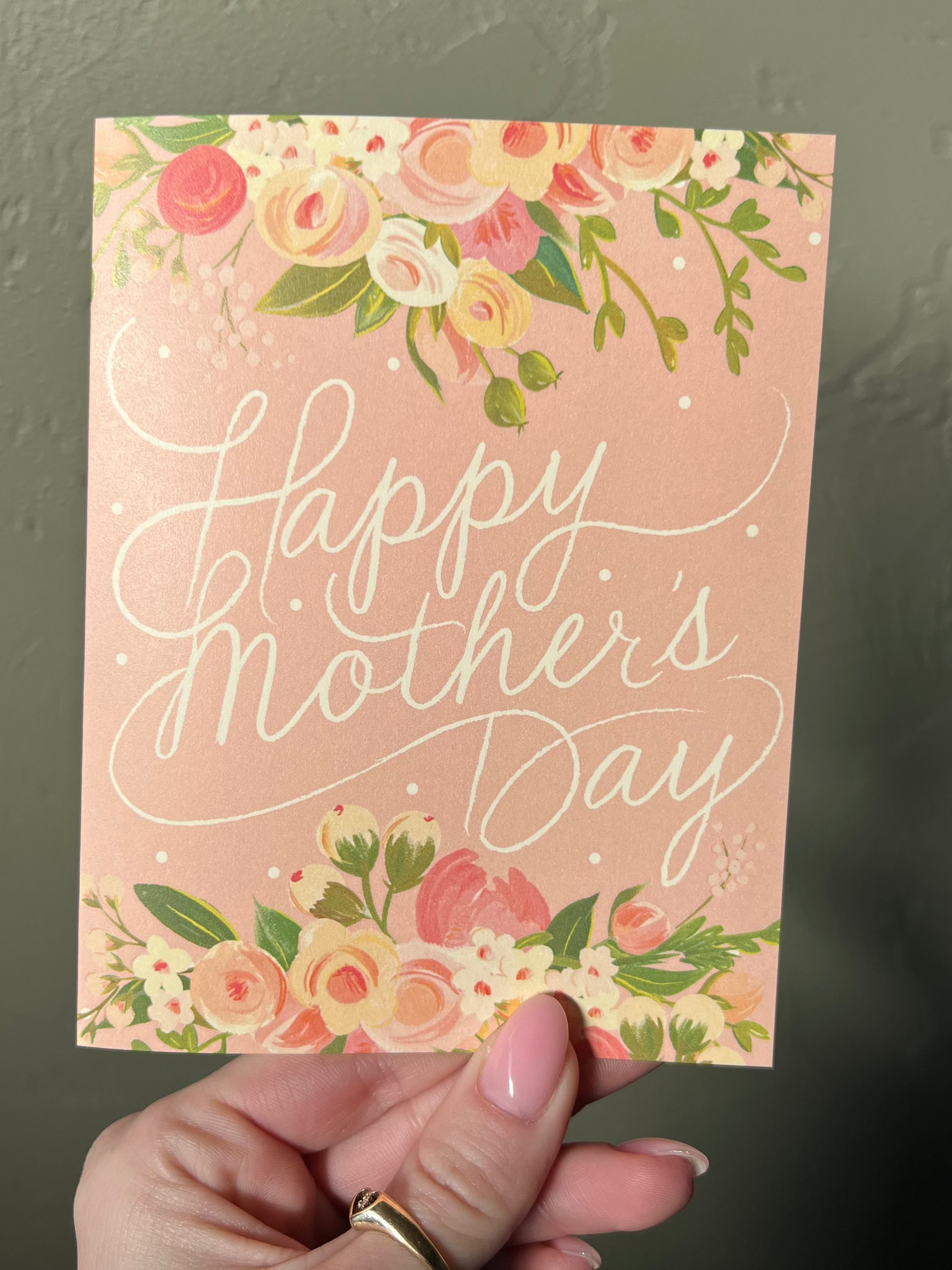 Happy Mother's Day Script Card