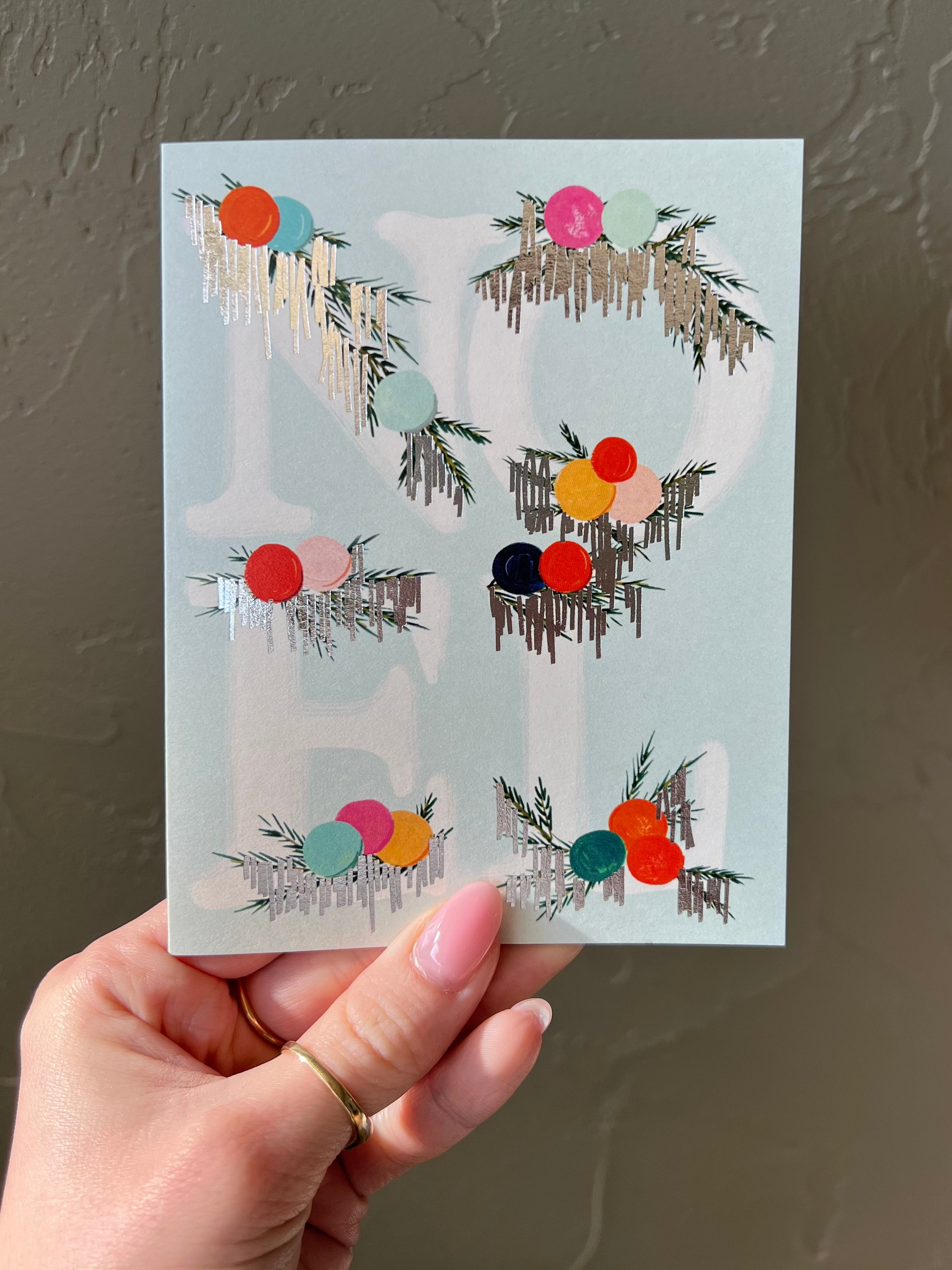 Snowy "Noel" Card