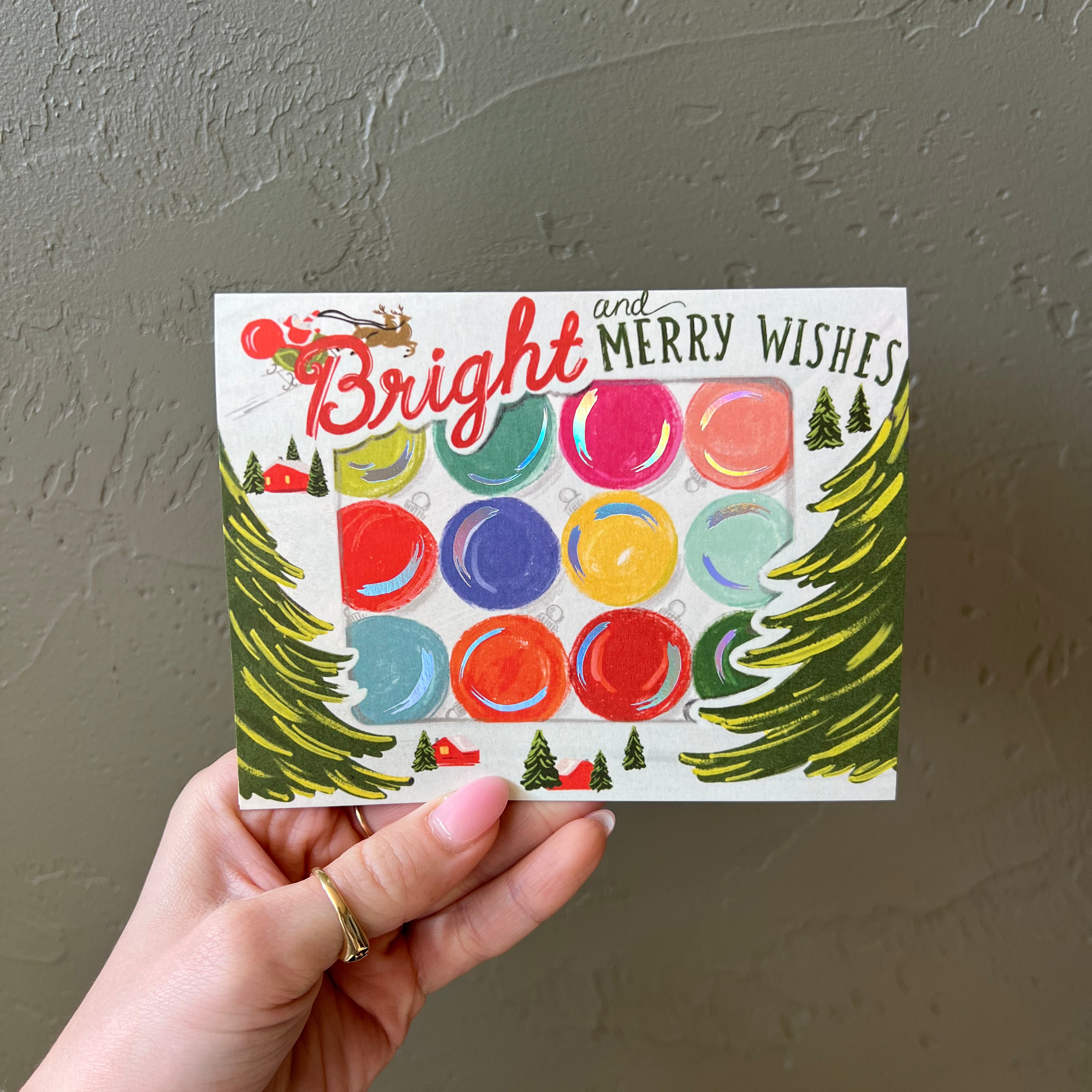 Bright and Merry Ornament Box Card