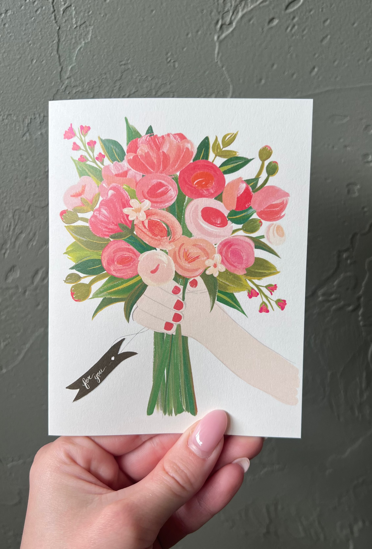 For You Bouquet Card