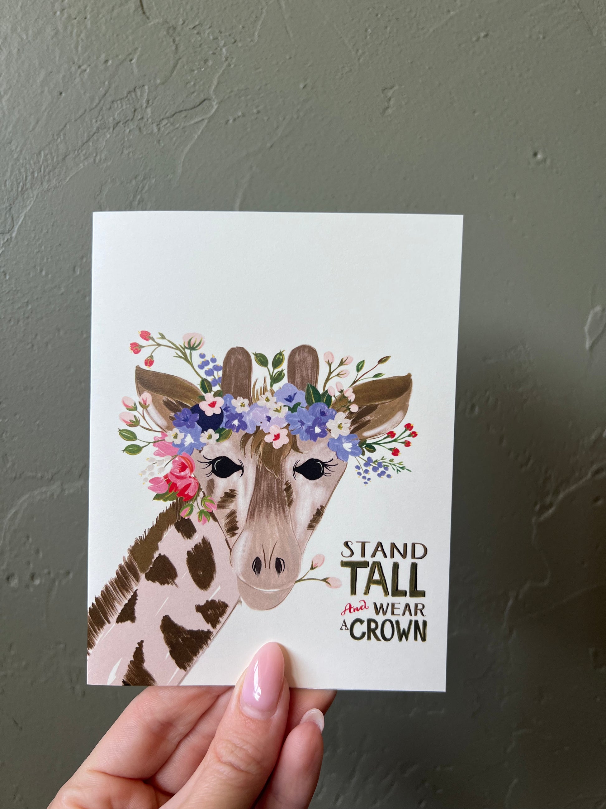 Stand Tall Giraffe Card