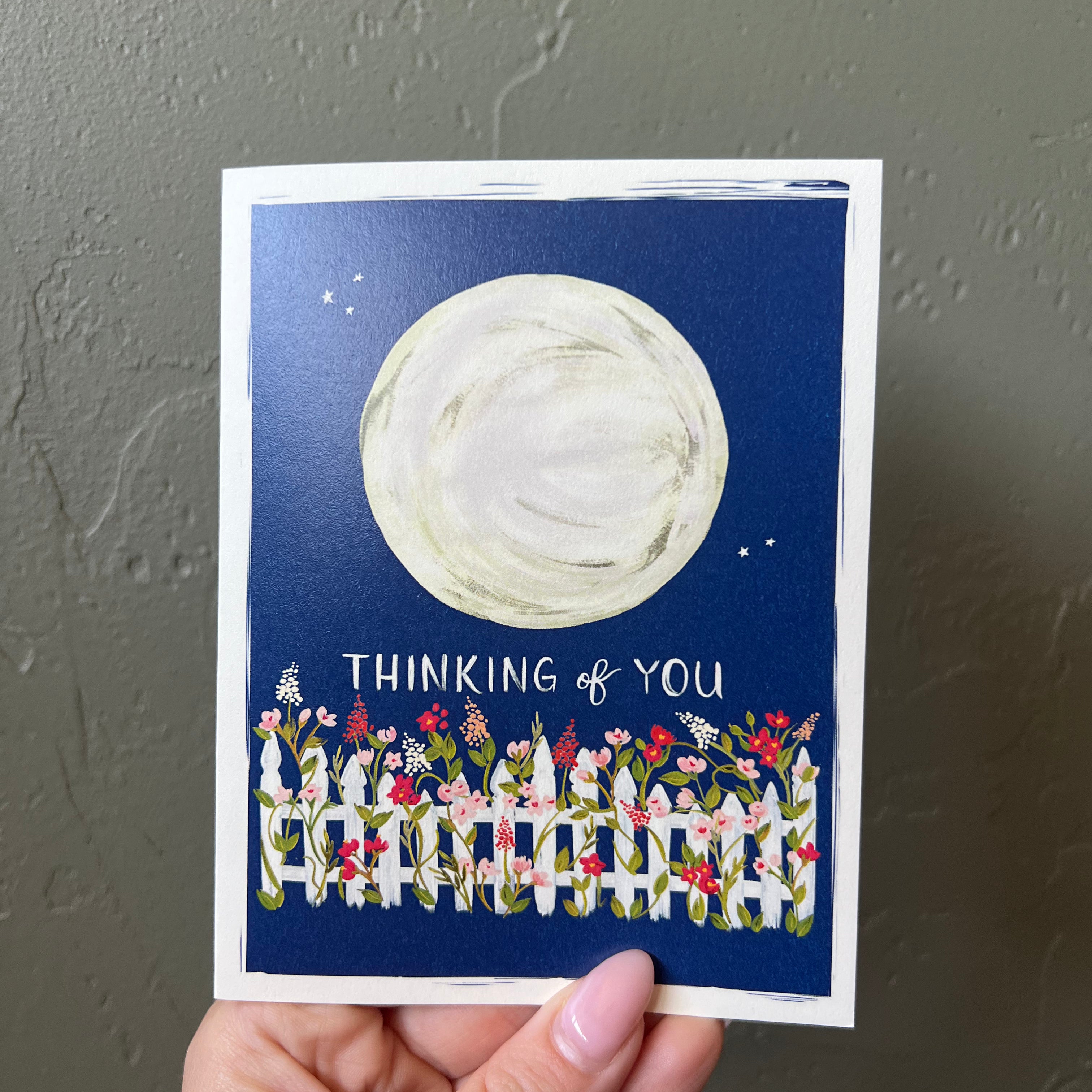 Thinking of You Moon Garden Card