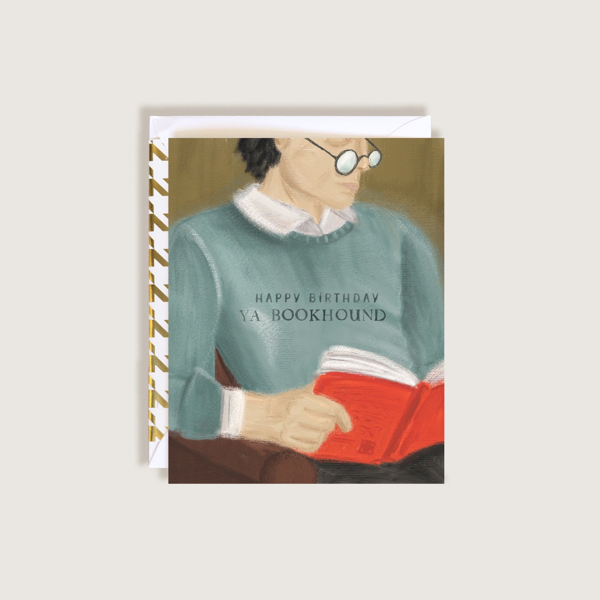 Happy Birthday Ya Bookhound Greeting Card