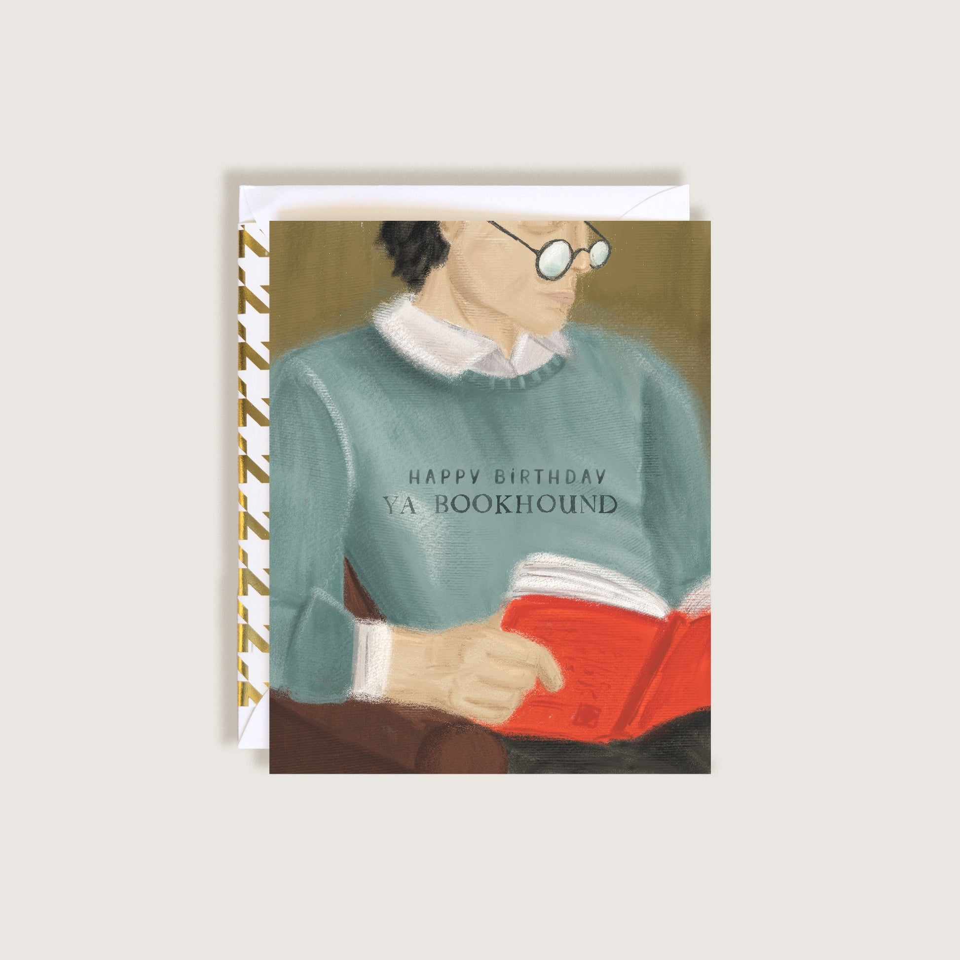 Happy Birthday Ya Bookhound Greeting Card