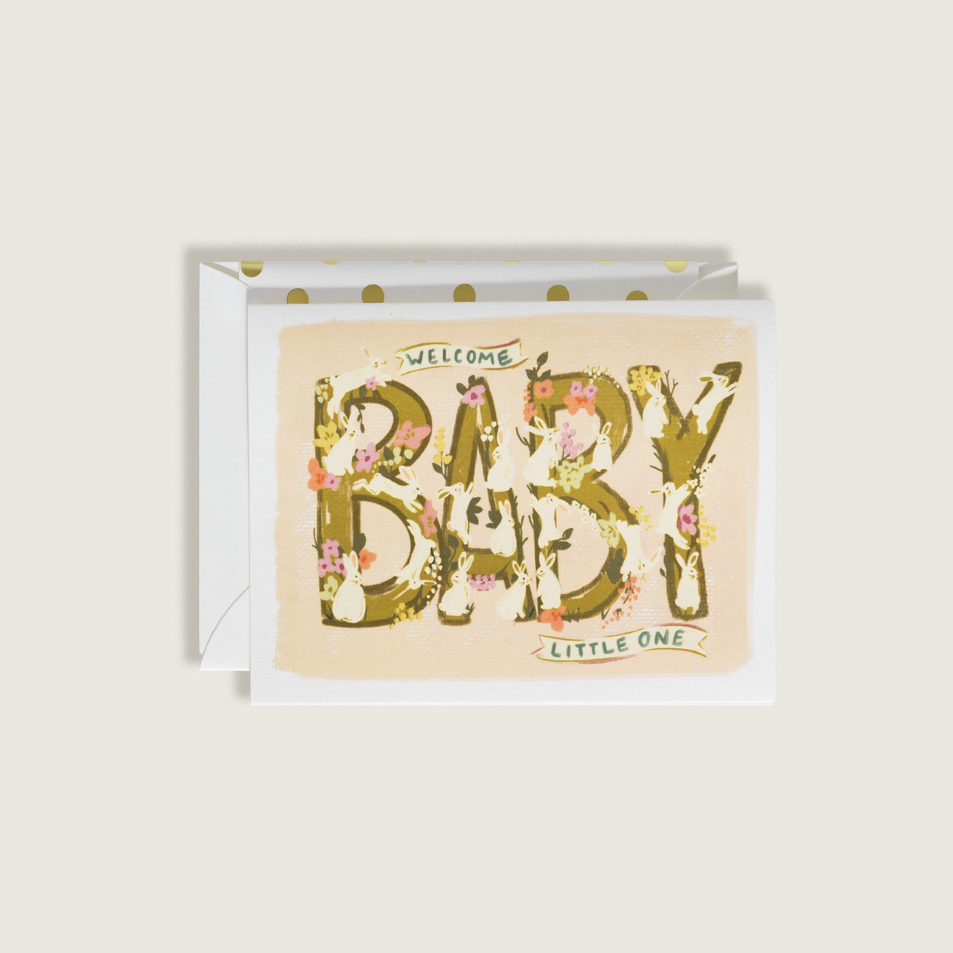Welcome Little One Baby Greeting Card
