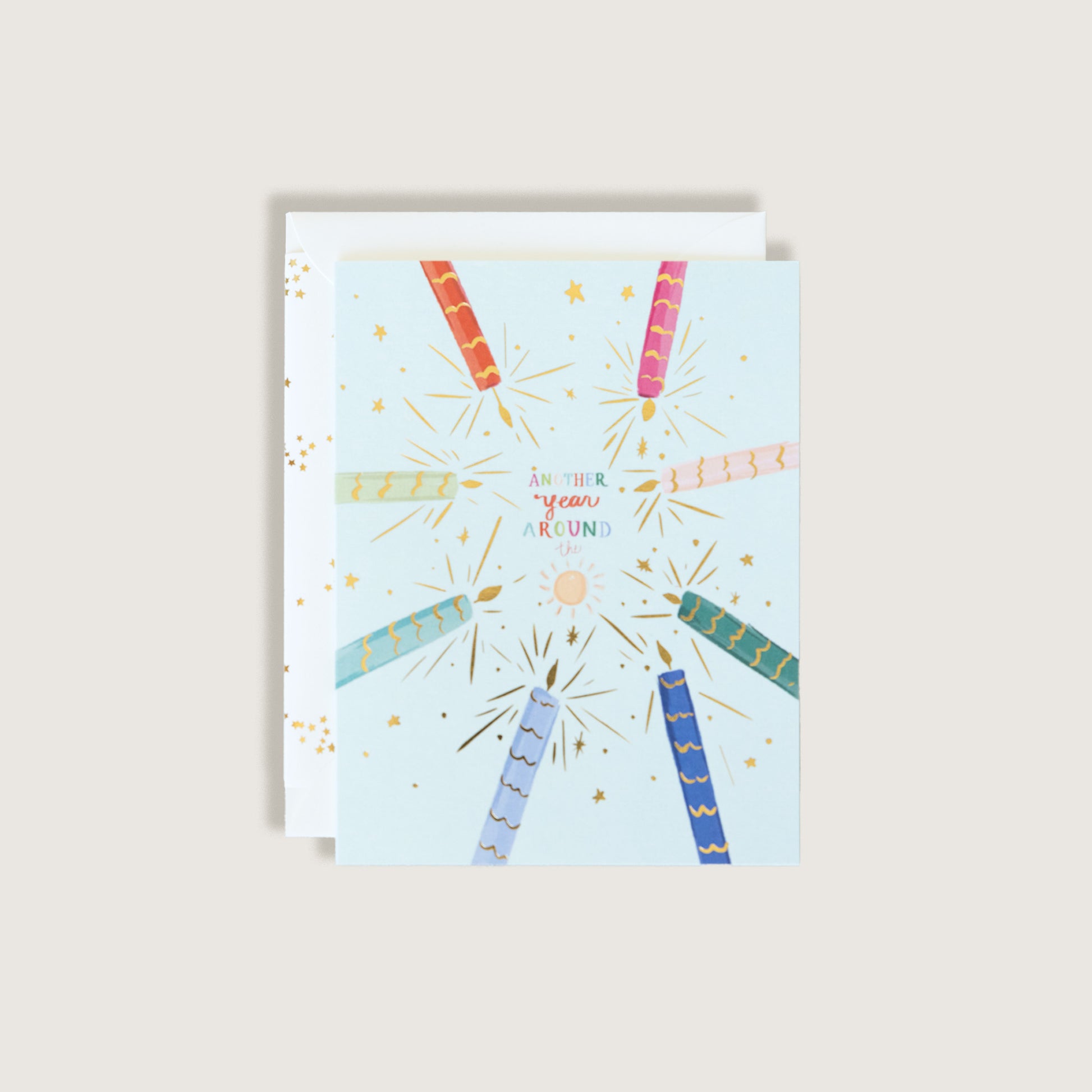 Another Year Around the Sun Happy Birthday Greeting Card