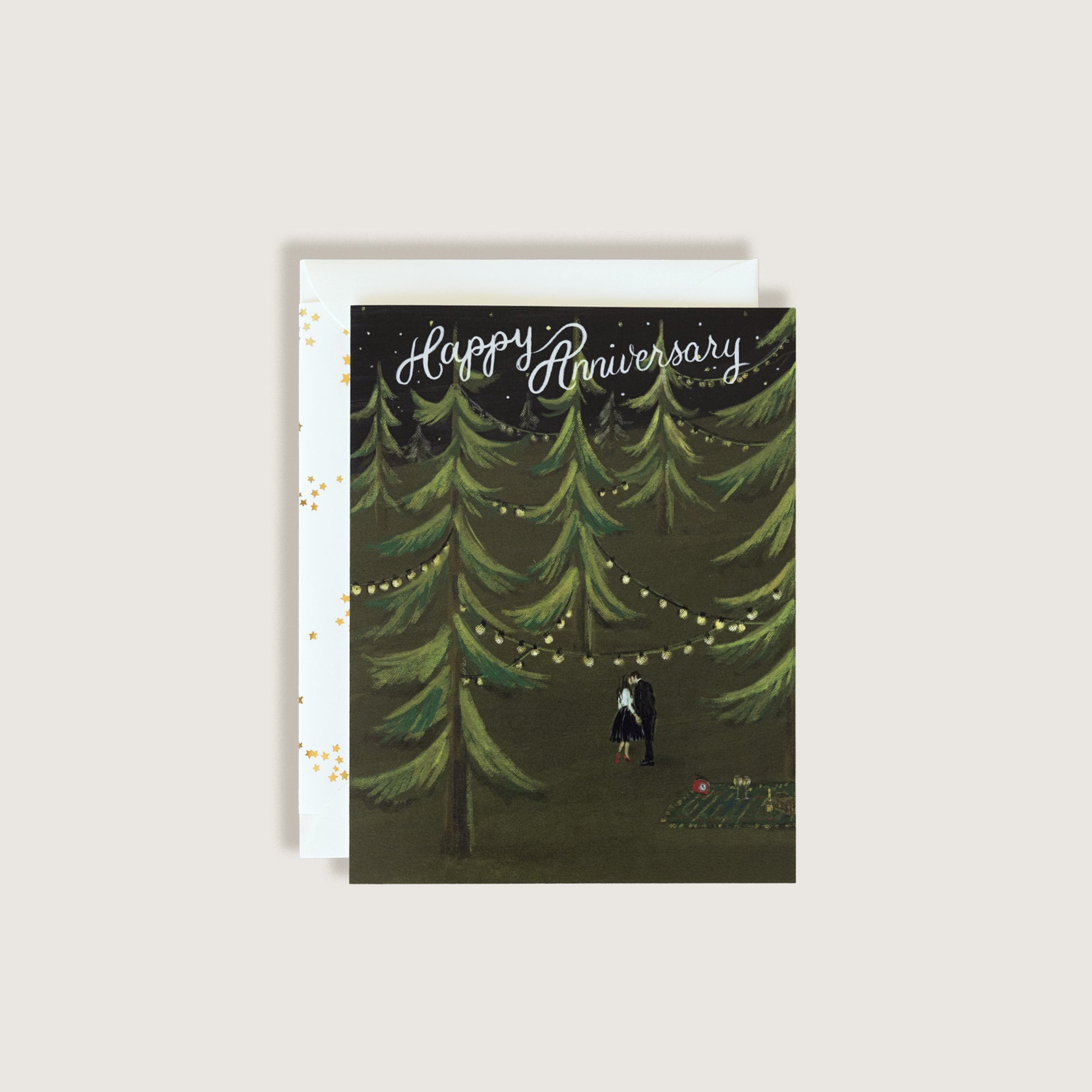Happy Anniversary Forest Greeting Card