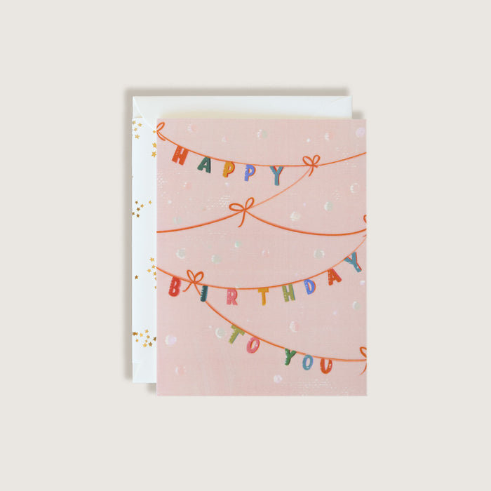 Happy Birthday Banner Card