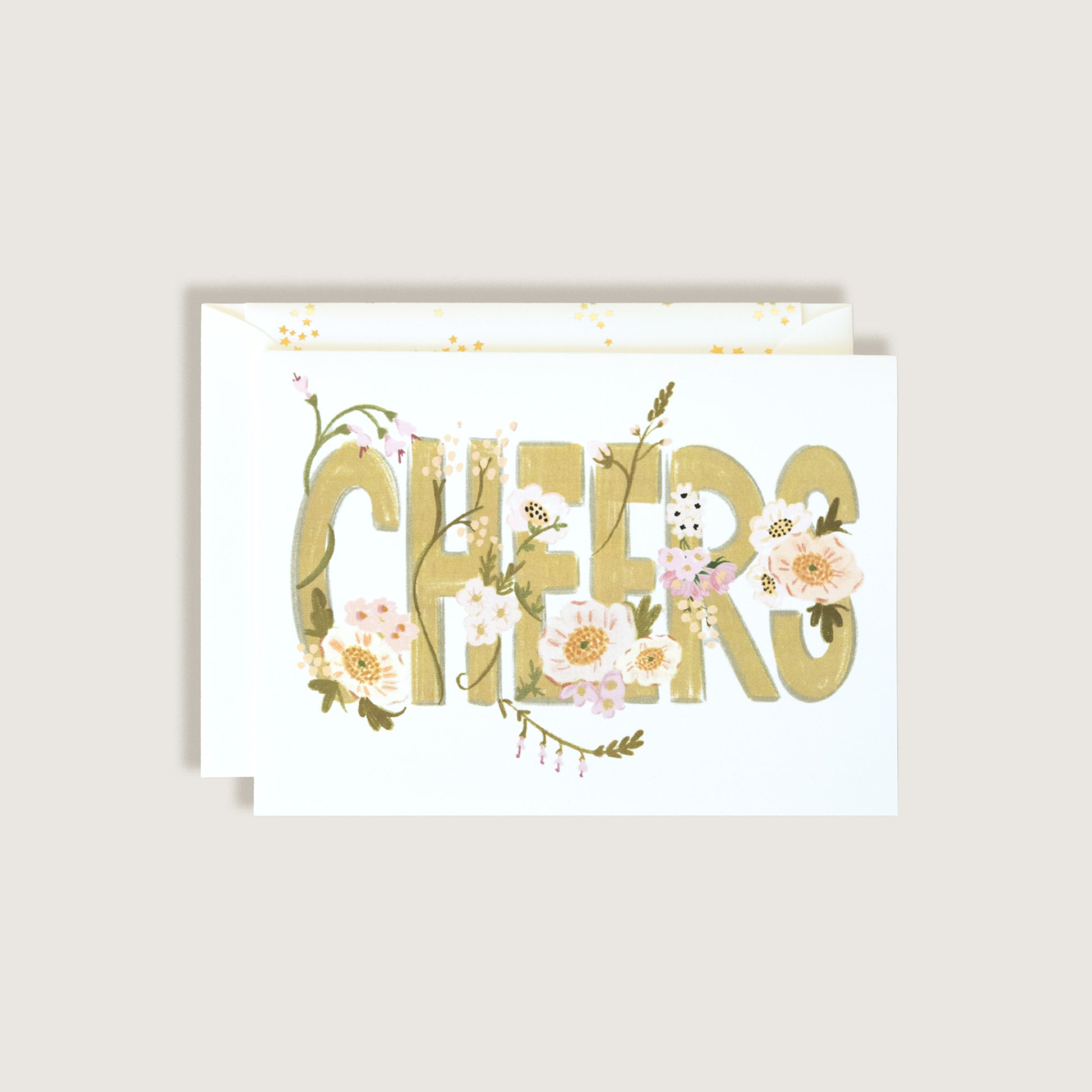 Cheers Floral Card