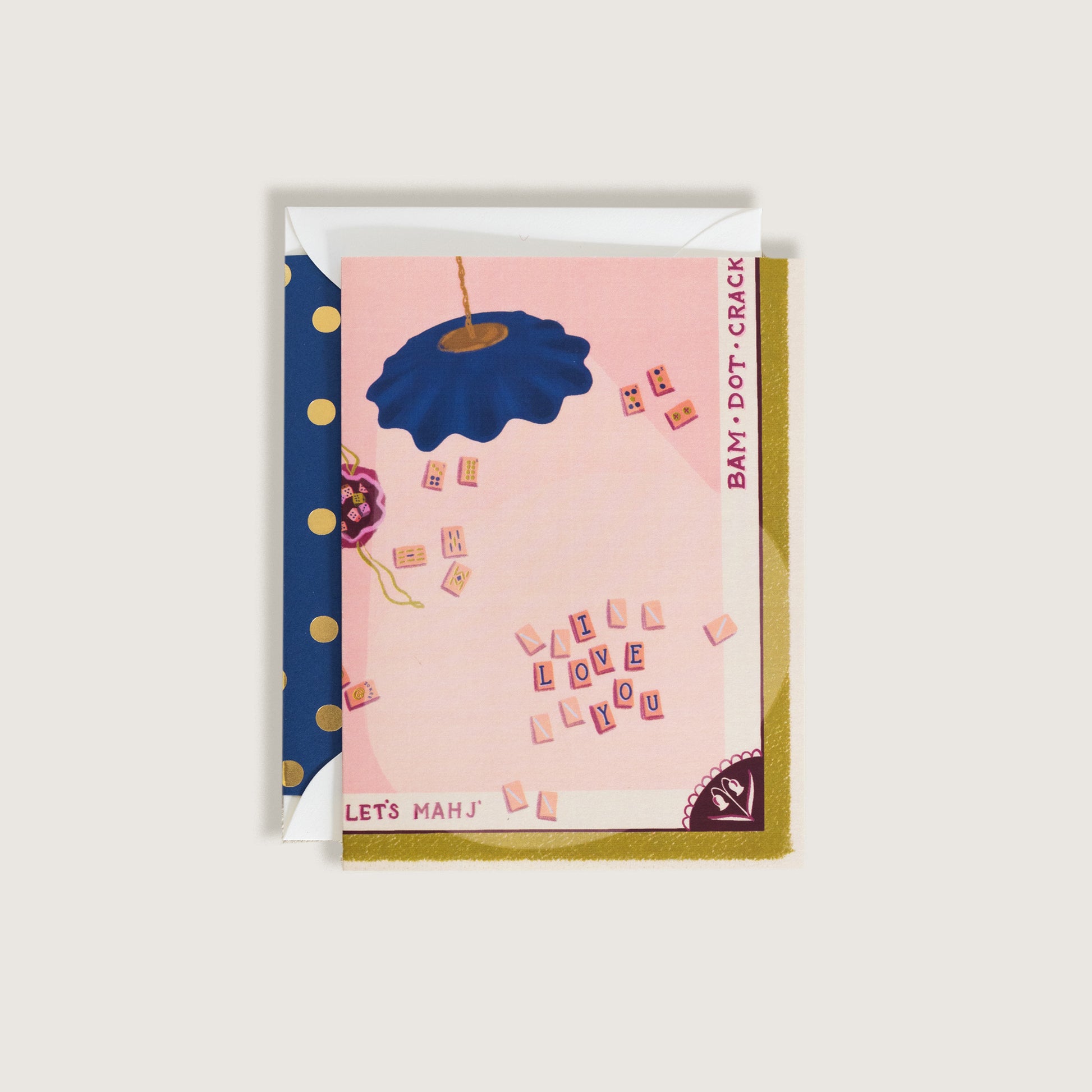 I Love You Mahjong Greeting Card