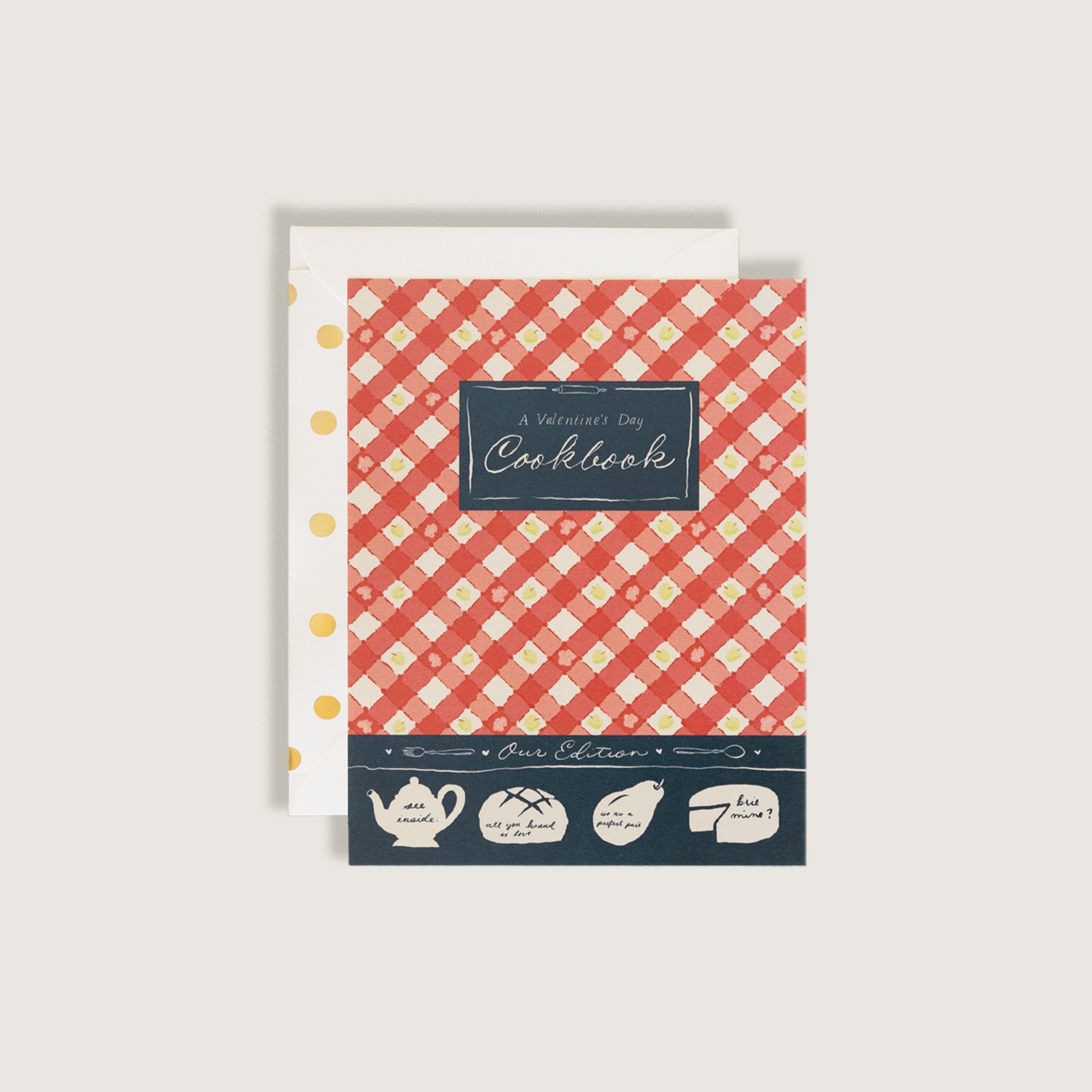 Valentine's Day Cookbook Greeting Card