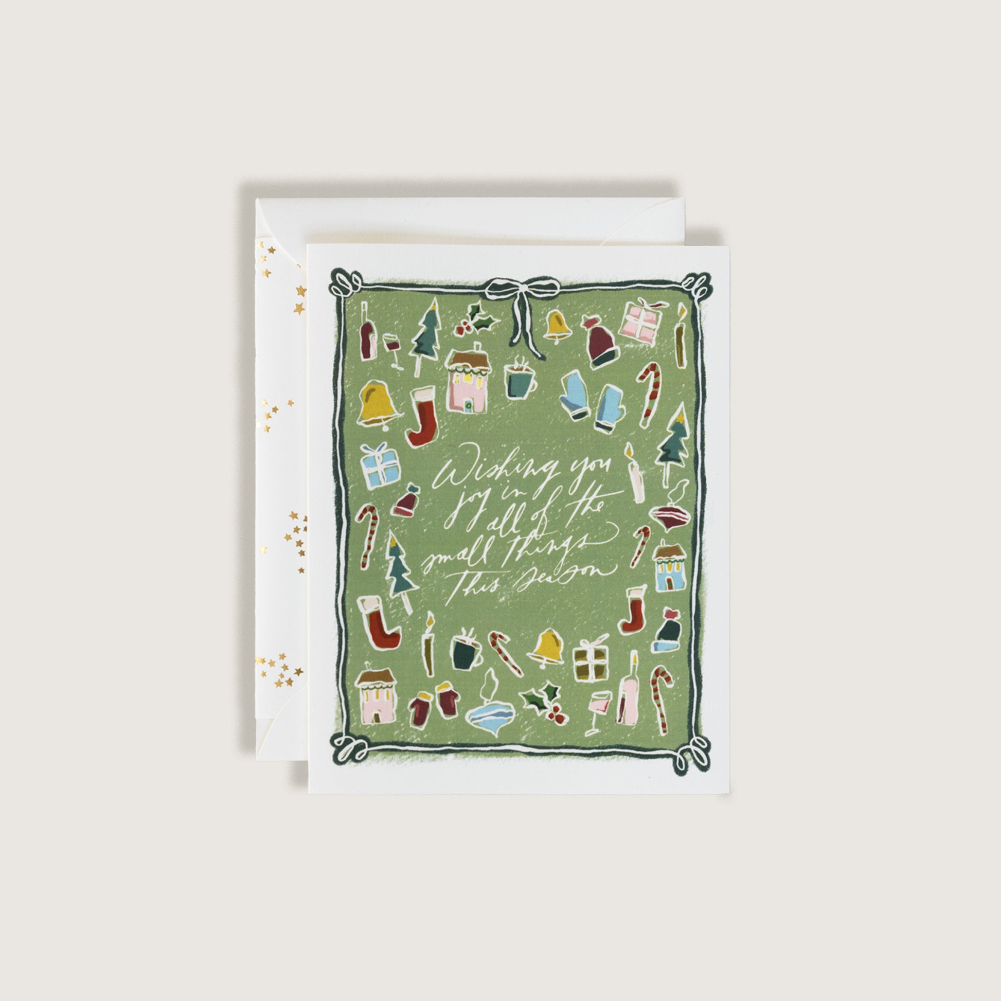 Enjoy the Small Things Holiday Icon Christmas Card